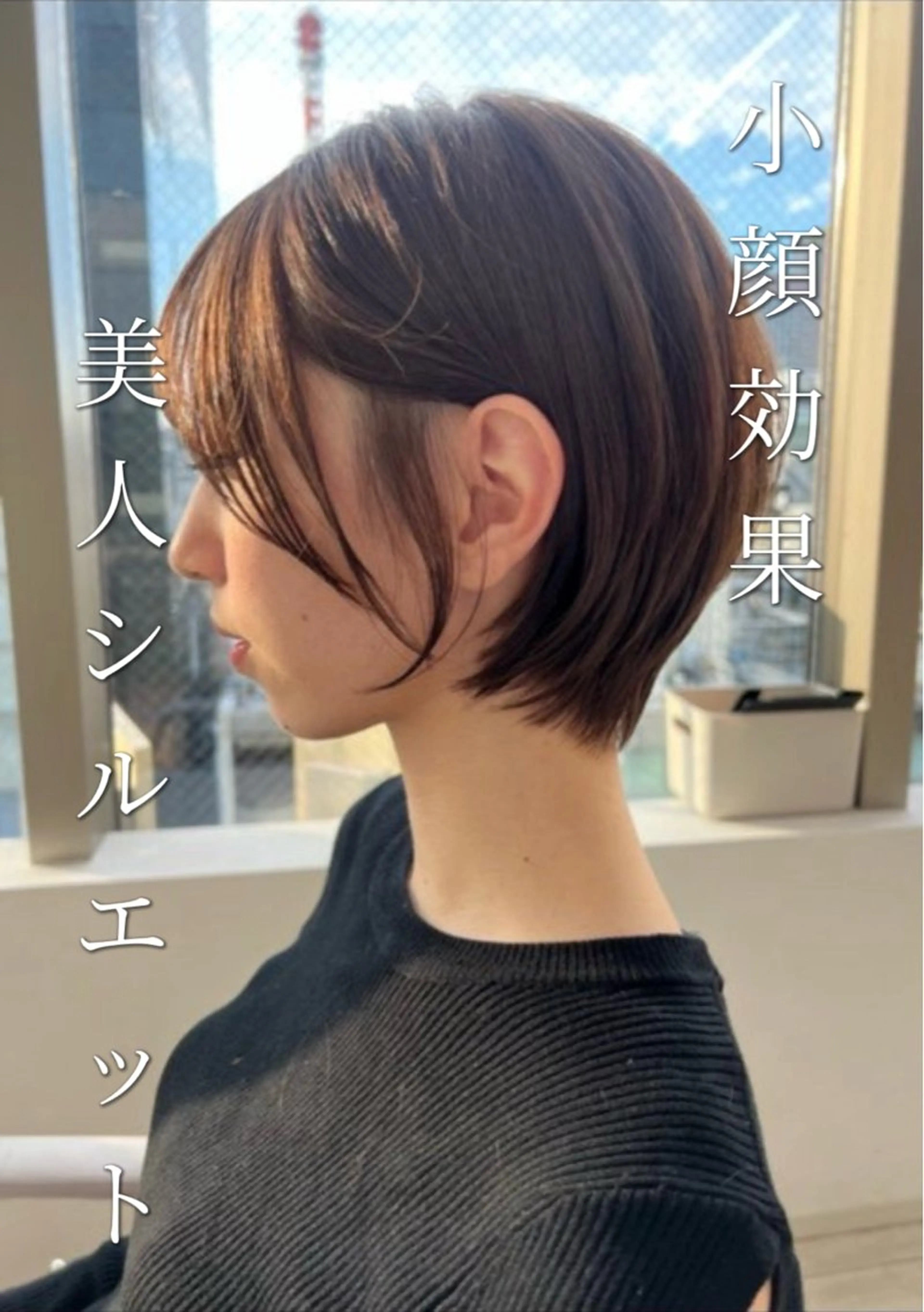 ショート カット ヘアカラー トリートメント かなこ/重めレイヤー /透明感カラーのヘアスタイル