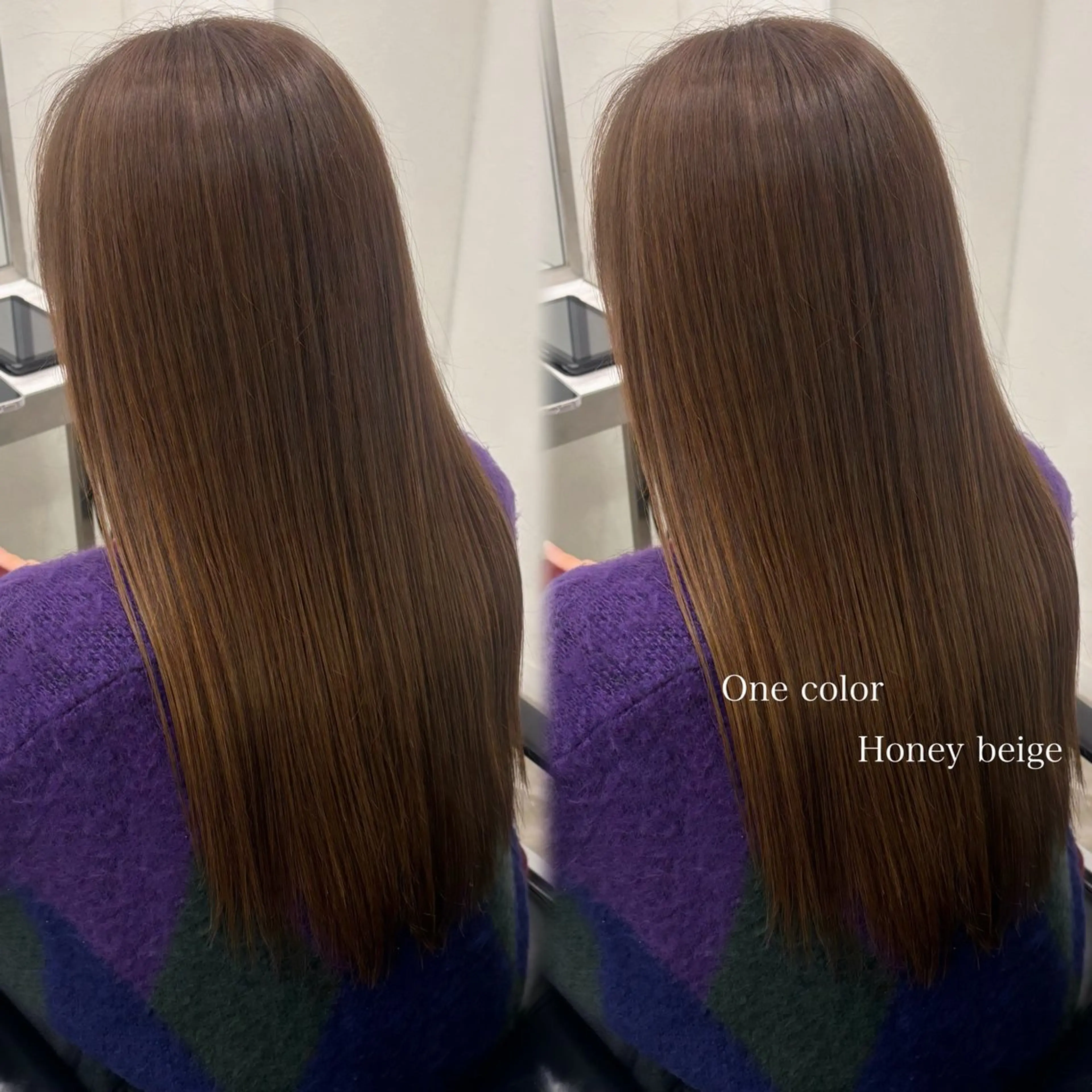 ロング カラー ベージュカラー ヘアカラー 韓国ヘア🇰🇷 HINAのマツエク・マツパデザイン