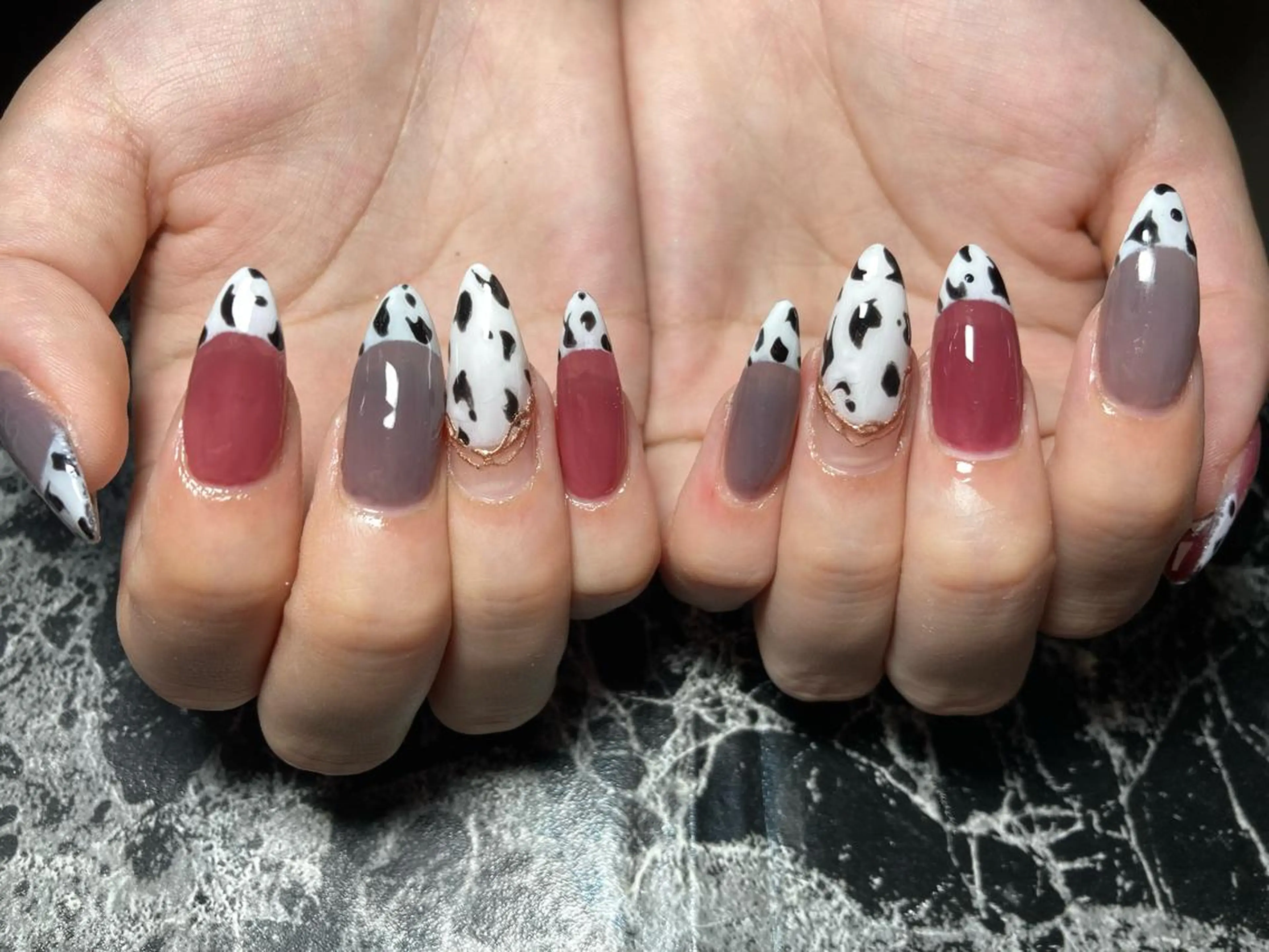 セミロング ネイル ハンドネイル ✴︎ Delightのネイルデザイン