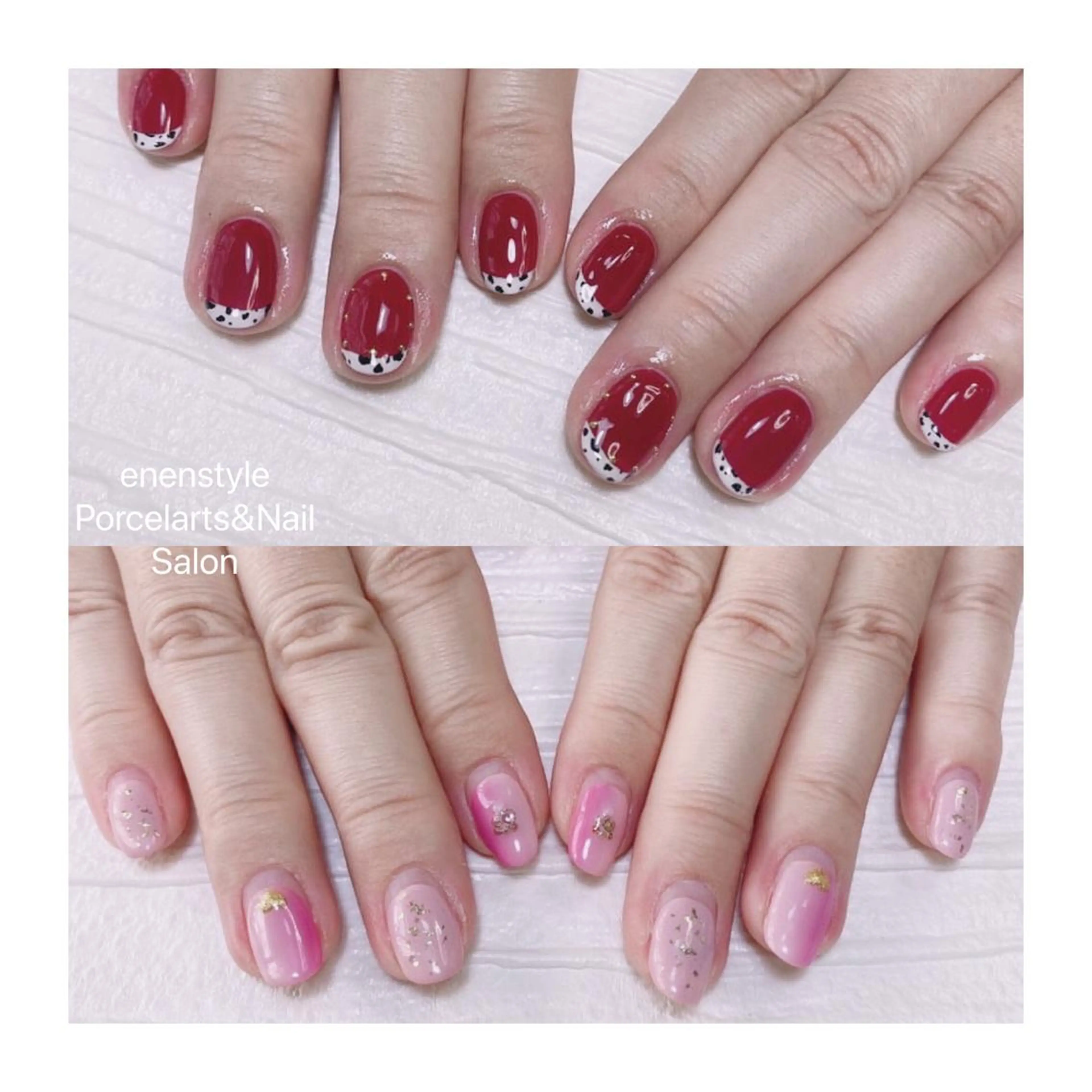 ミディアム ネイル ハンドネイル 👑enen style👑のネイルデザイン