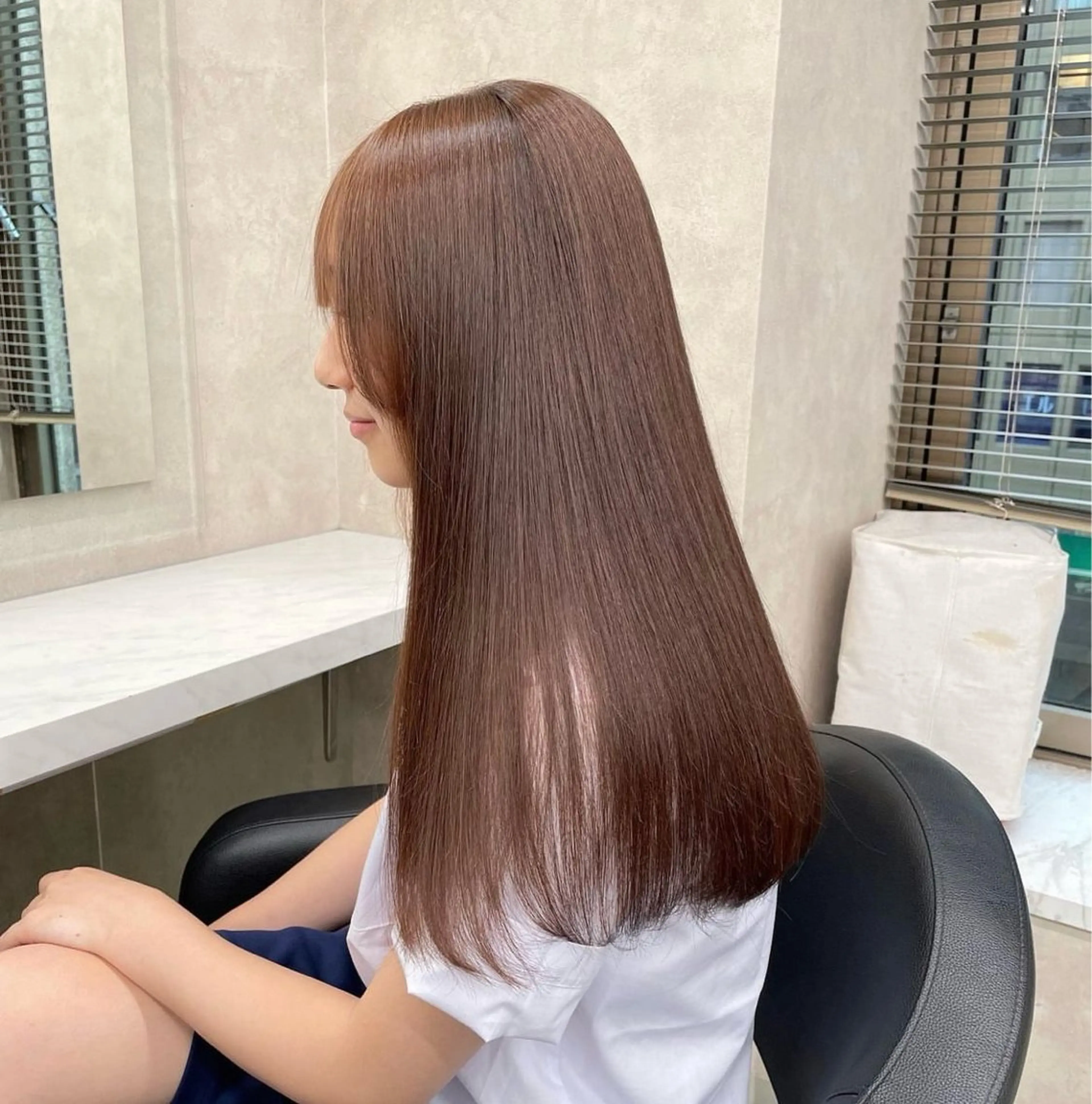 ロング ヘアカラー トリートメント 🤍透明感/韓国風/ レイヤー/優大🤍のヘアスタイル