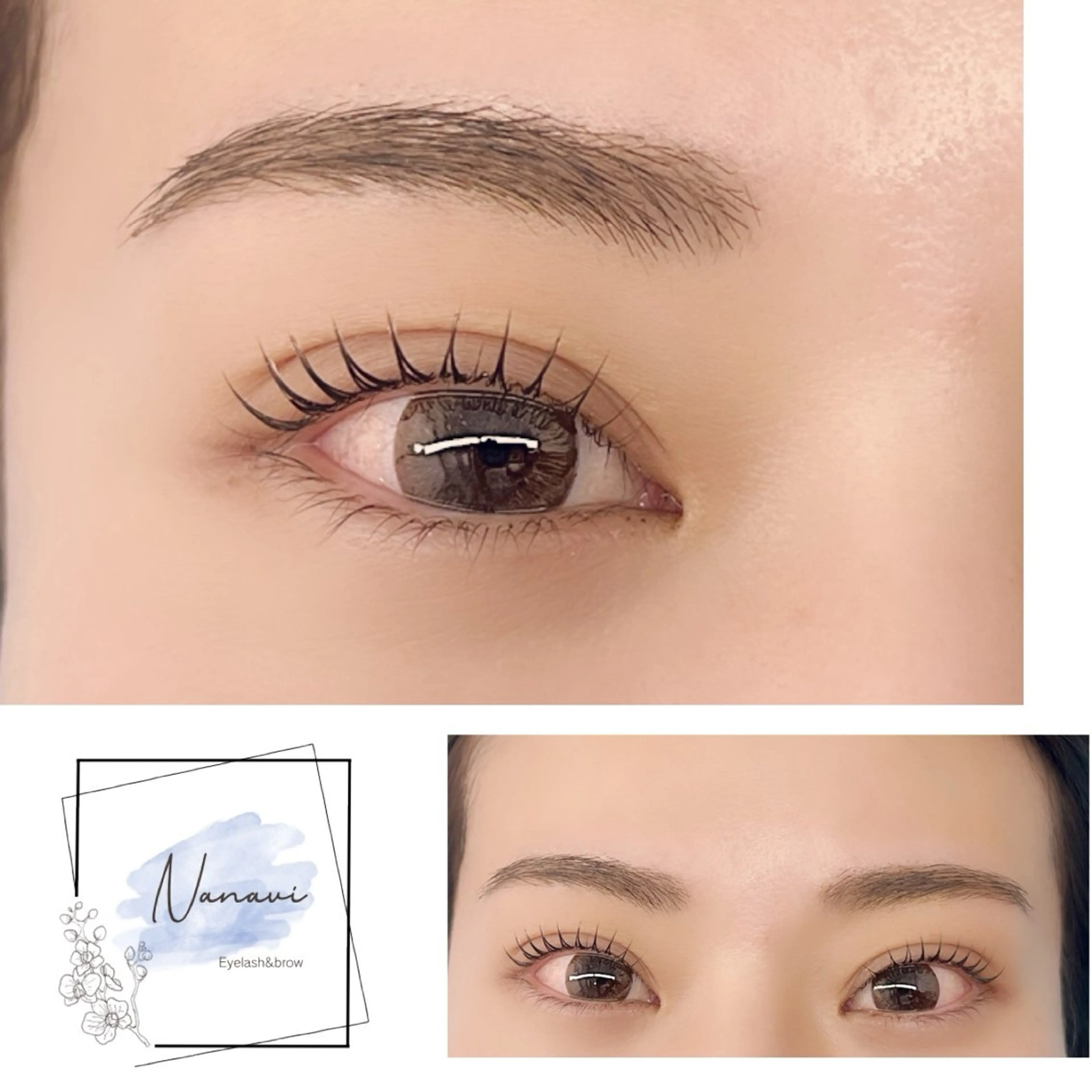 マツエク・マツパ マツパ Nanavi 鮎川のマツエク・マツパデザイン