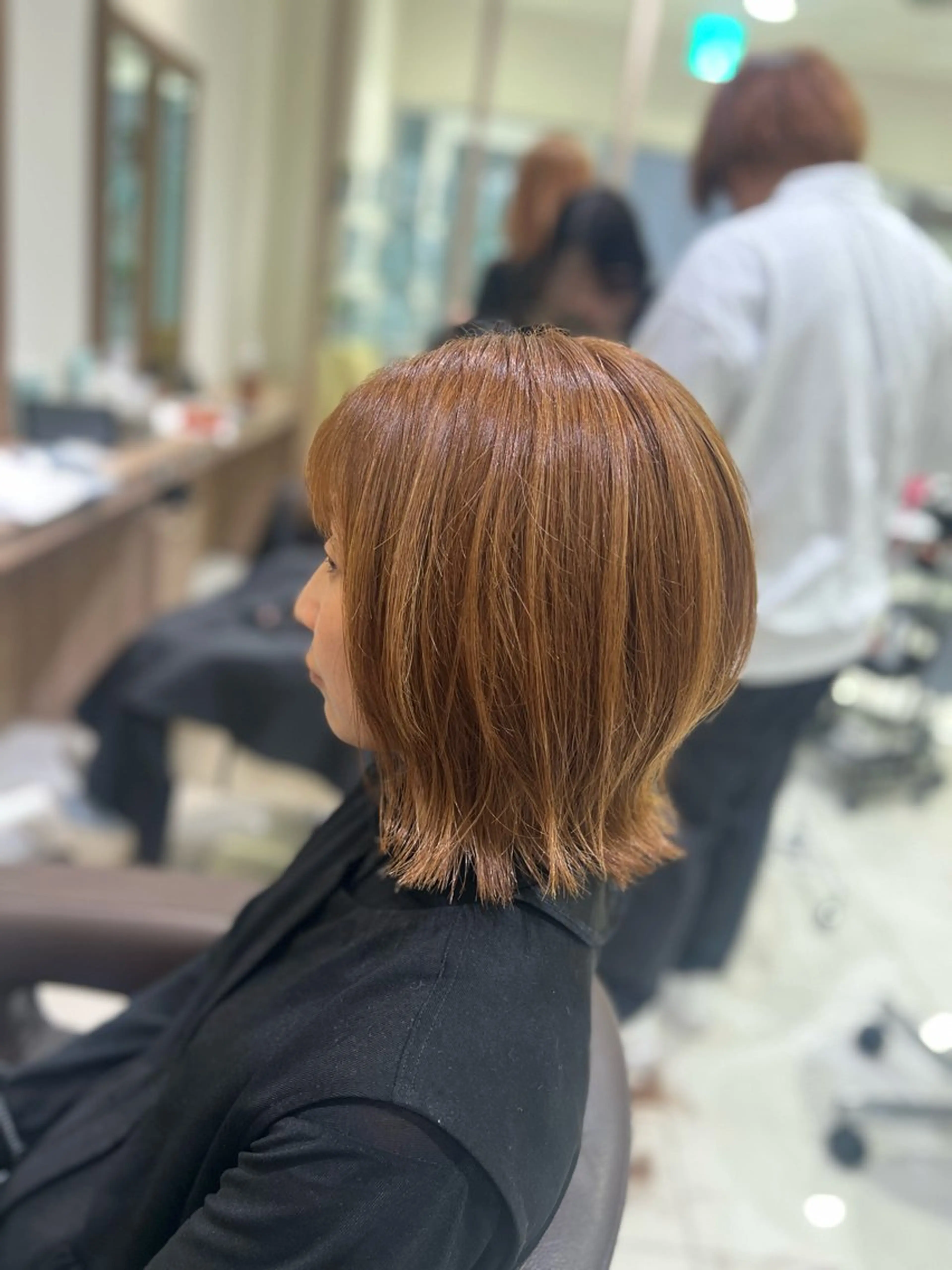 カラー 中森 玲菜のヘアスタイル