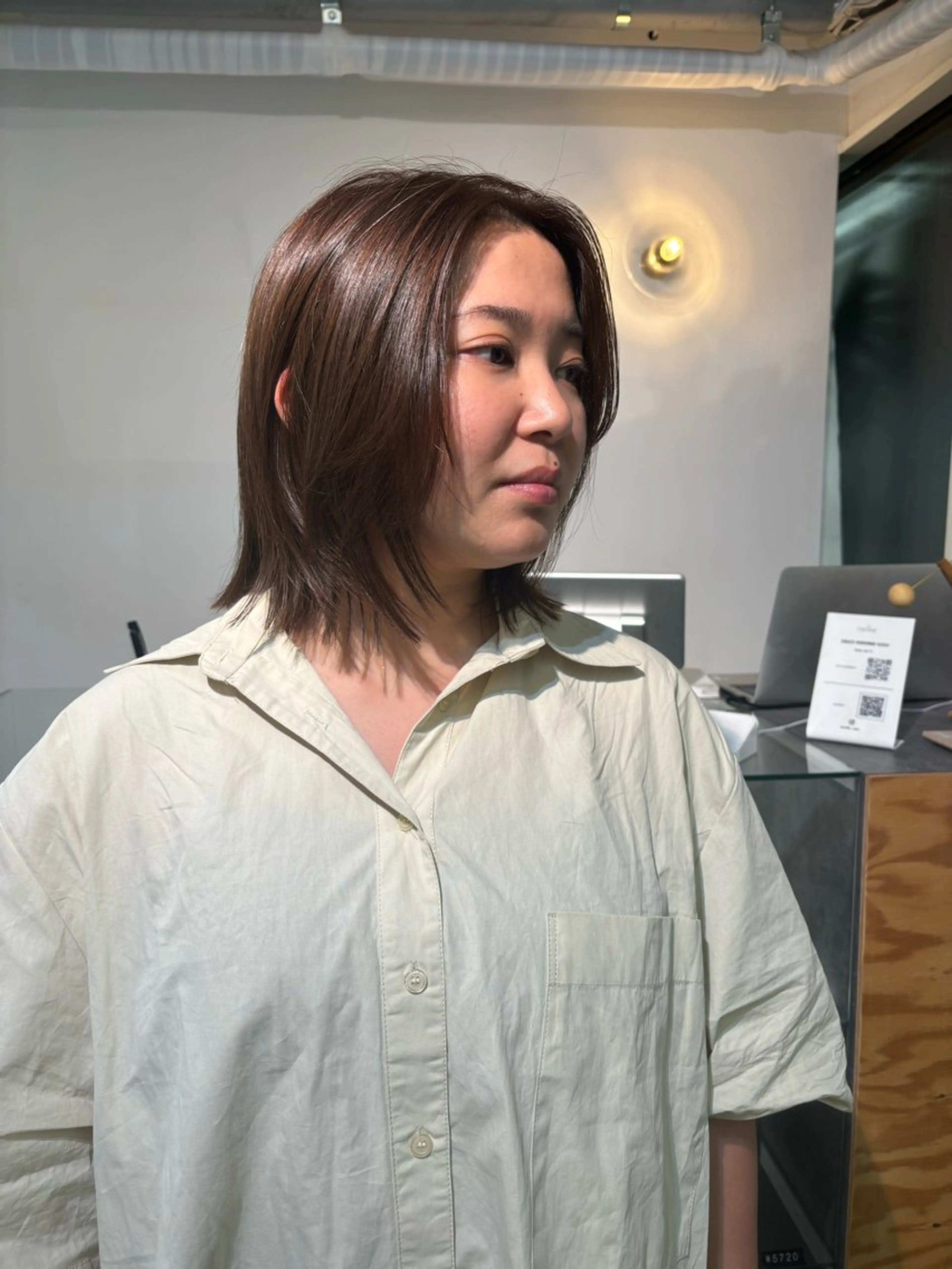 ミディアム カラー カット ヘアカラー トリートメント sakura🌸 レイヤー/韓国ヘアのヘアスタイル