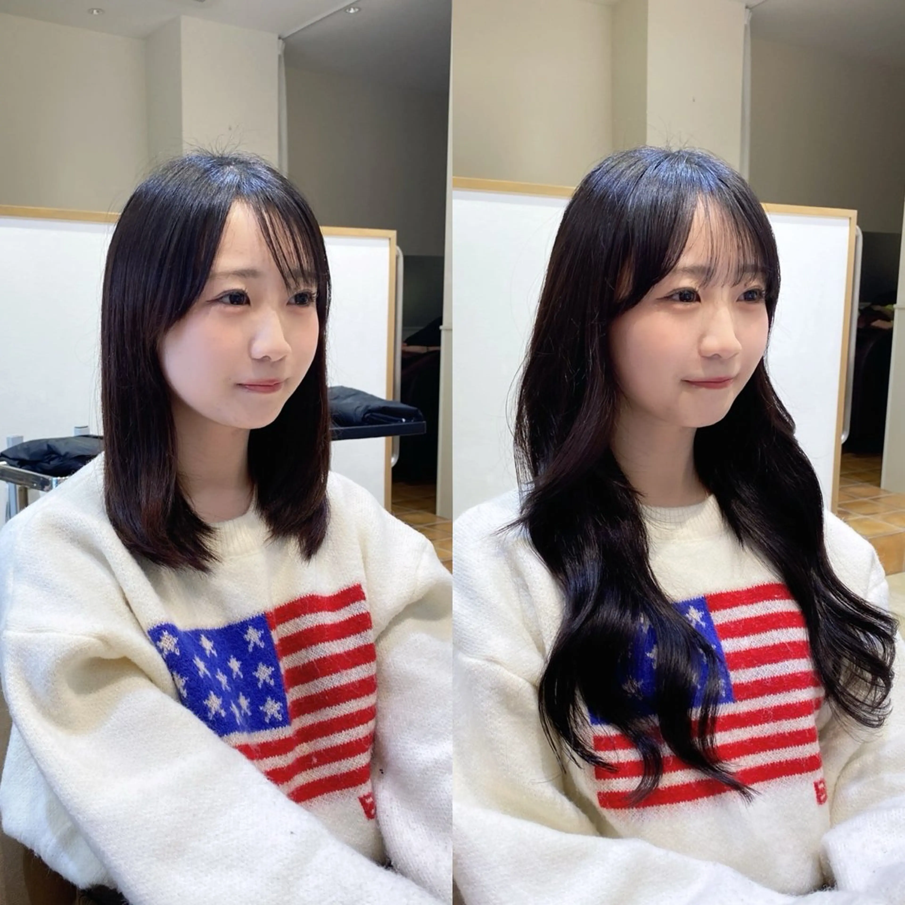 エクステ 𝐲𝐮𝐮𝐦𝐢 エクステ/ 艶カラーのヘアスタイル