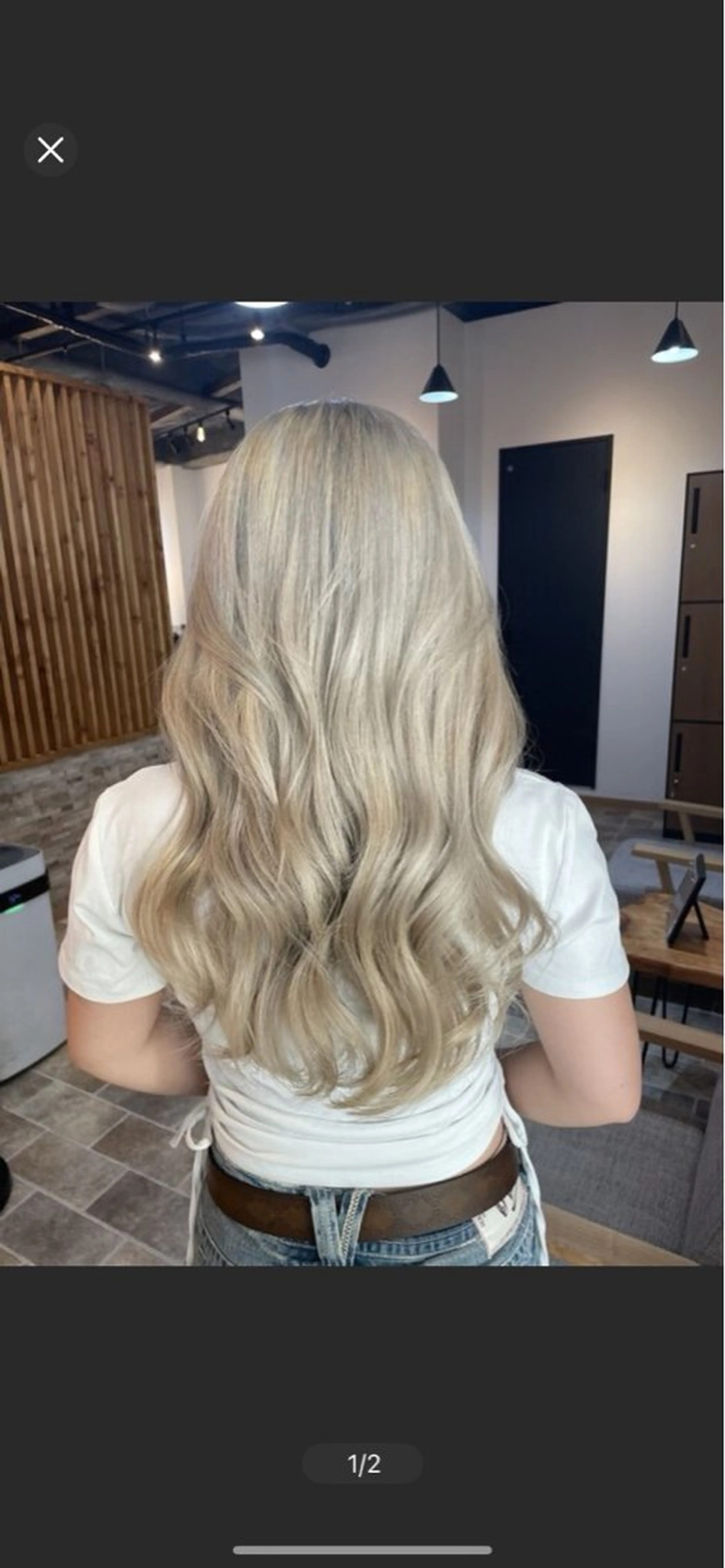 ロング カラー ヘアカラー&縮毛矯正 STAR☆RIVERのヘアスタイル