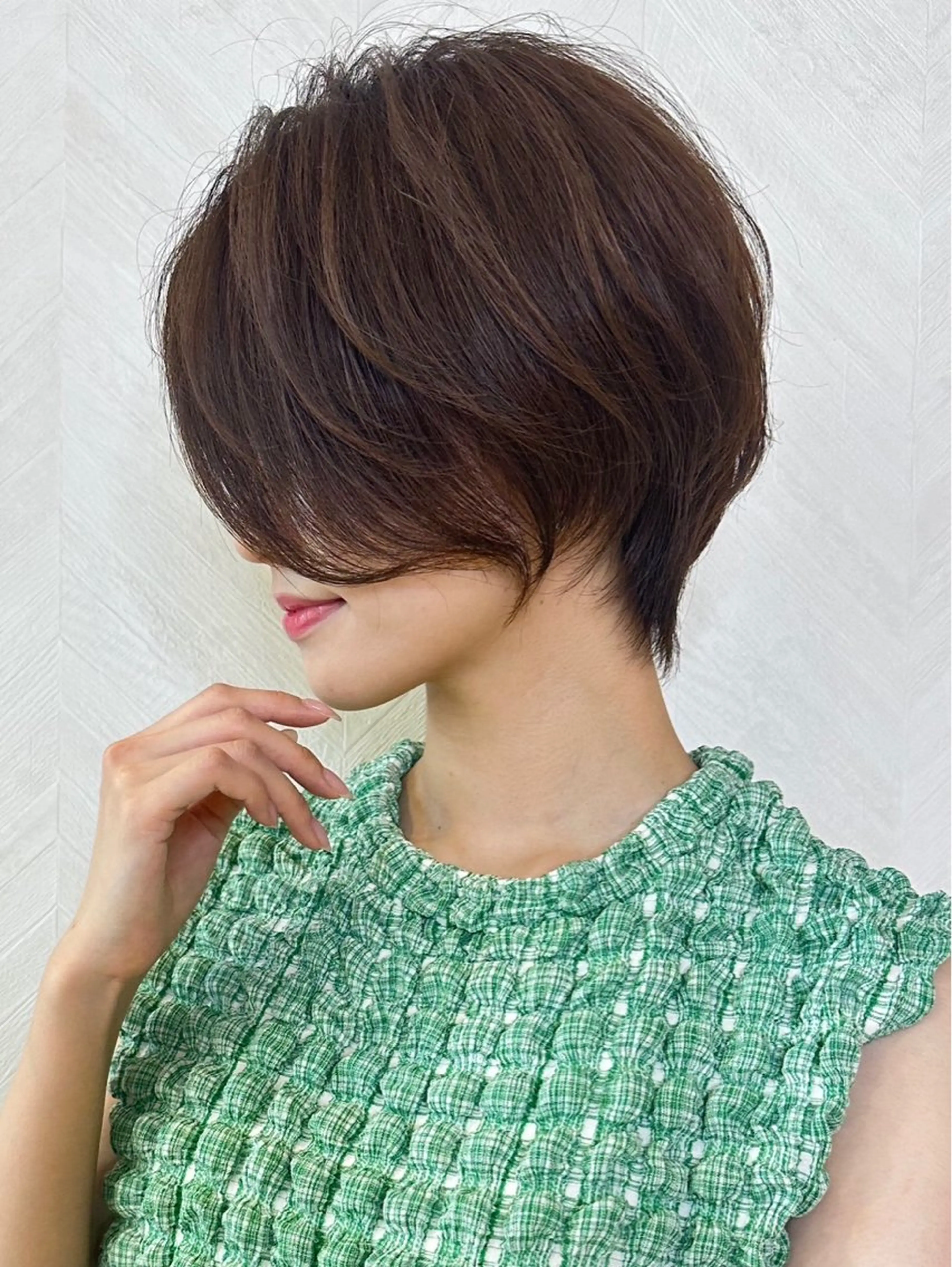 ショート 郁弥モテショート💕 髪質改善ストレートのヘアスタイル