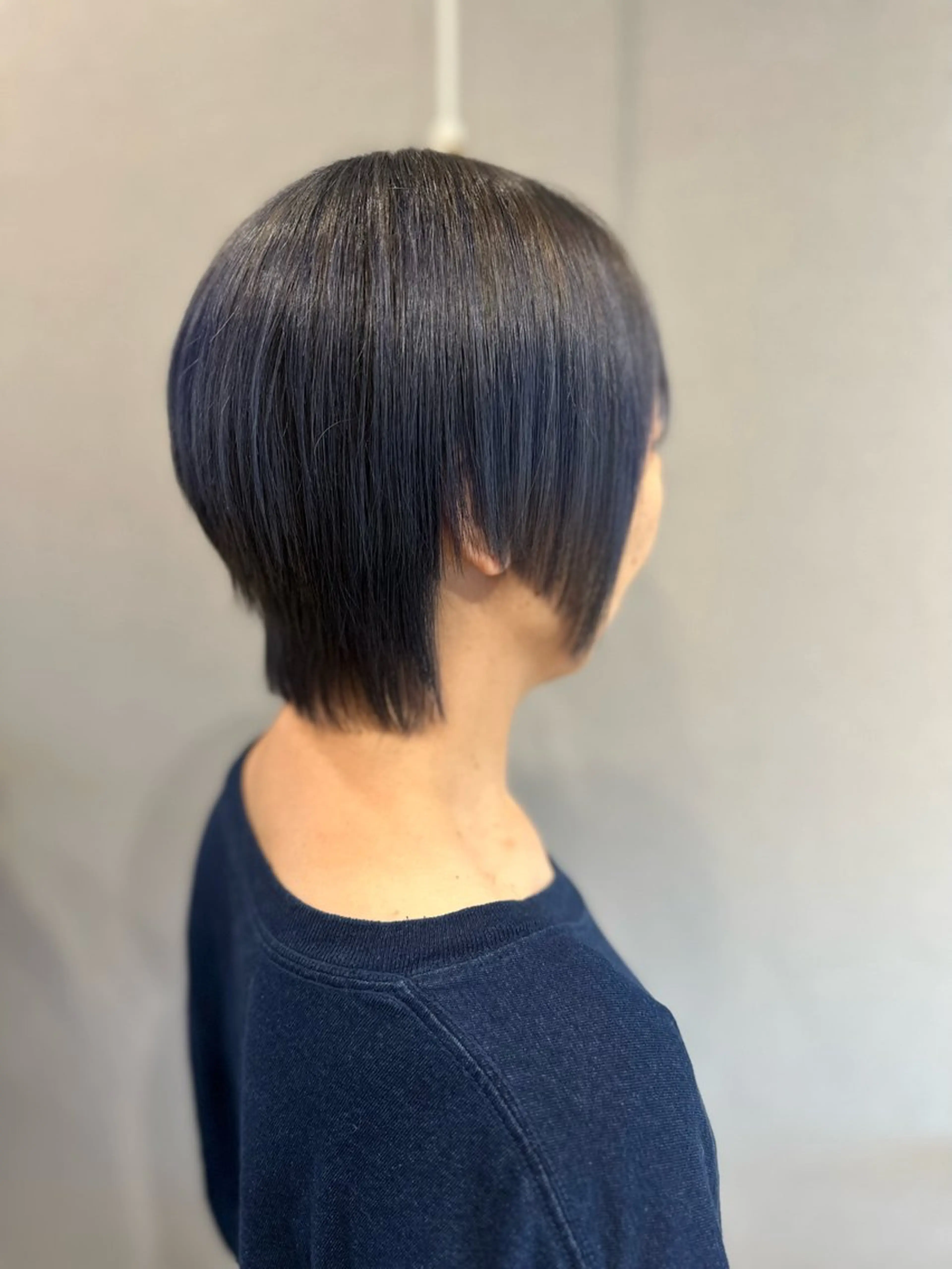 ショート カラー ブリーチ ブルーカラー ダブルカラー ブリーチなしカラー カット ヘアカラー トリートメント K Harukaのヘアスタイル
