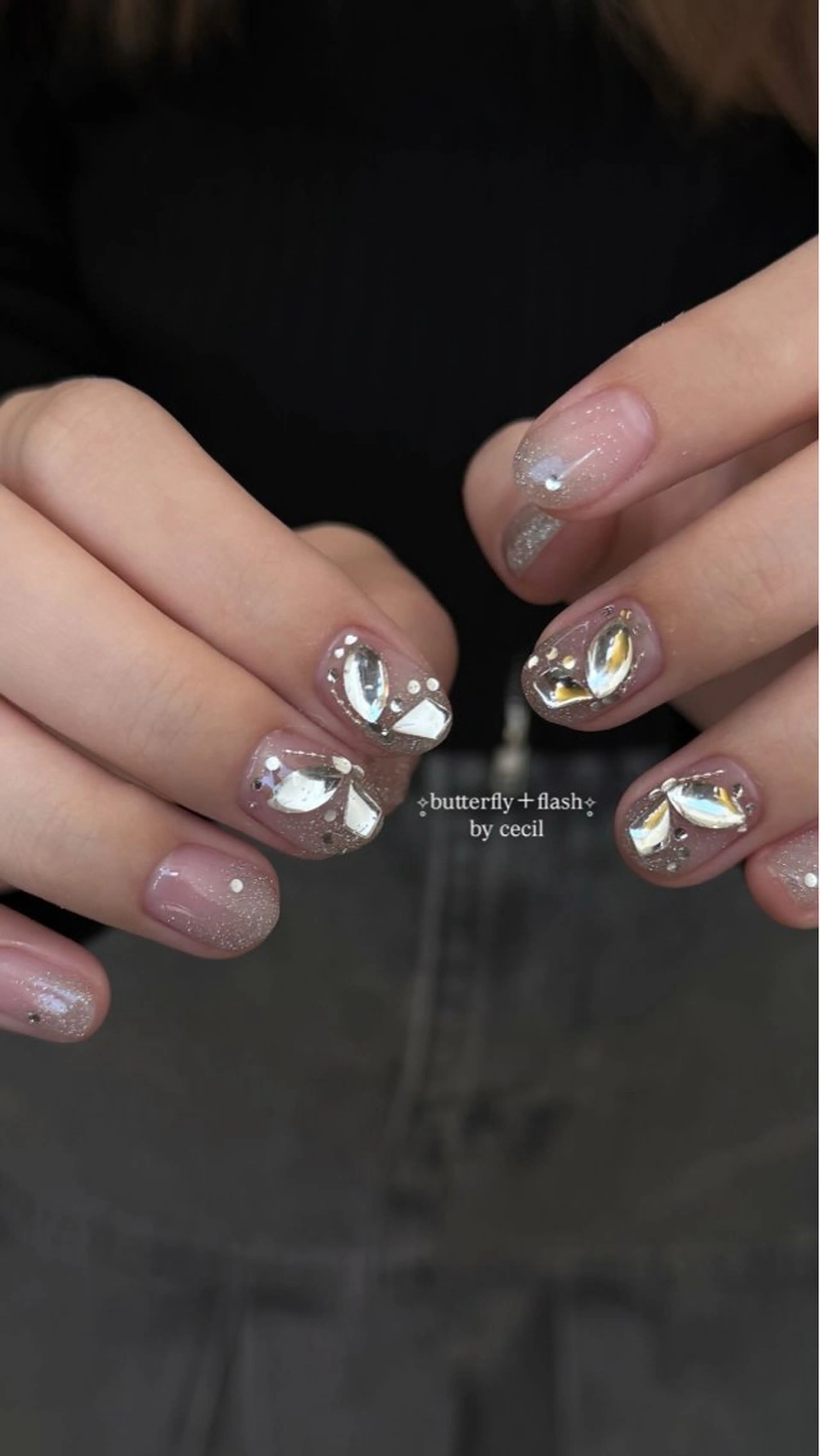 ネイル フレンチネイル 韓国ネイル マグネットネイル メンズネイル ニュアンスネイル ハンドネイル GRANDE大須 Cecil💜のネイルデザイン