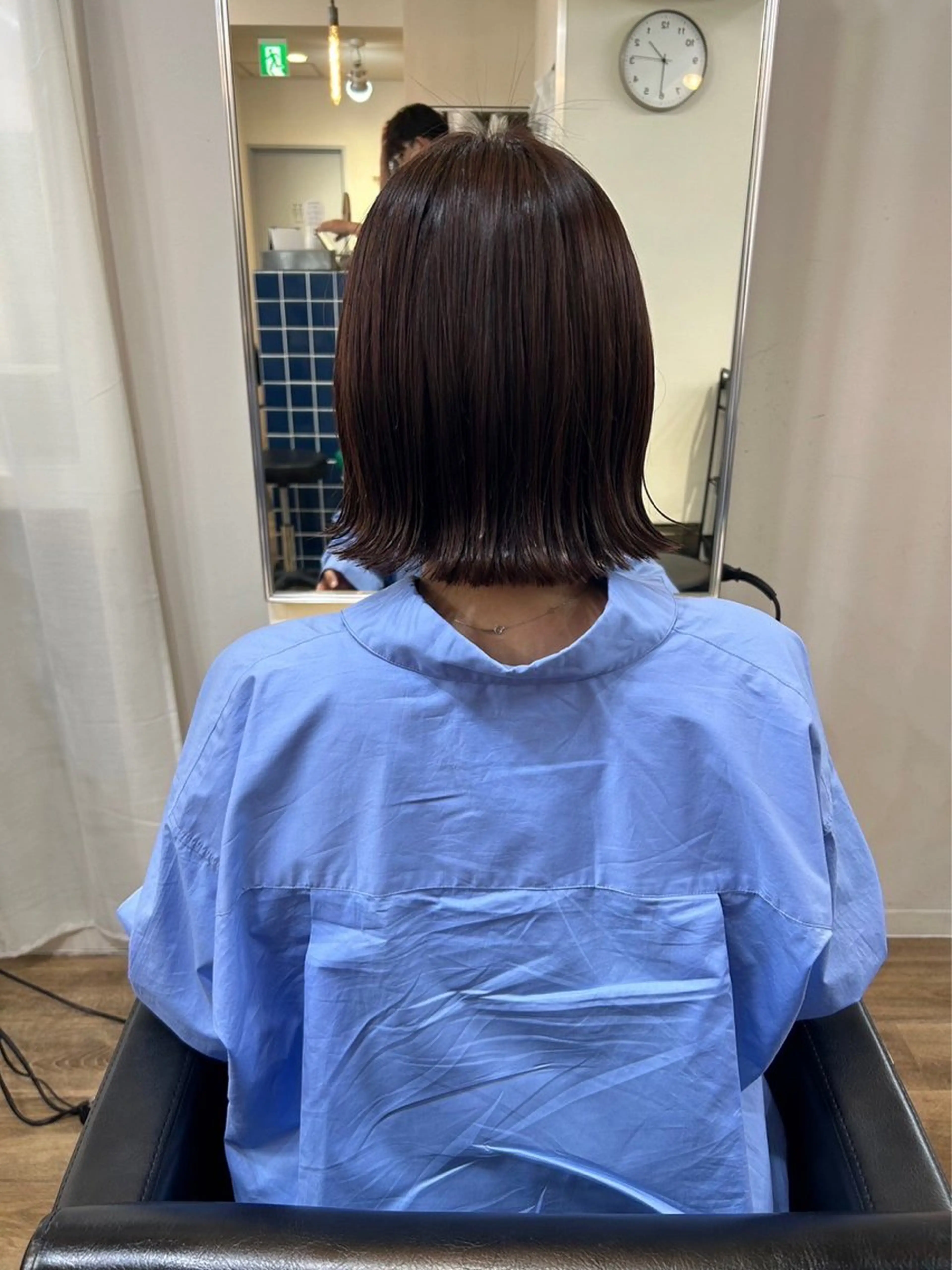 ショート カラー バレイヤージュ ブリーチ ケアブリーチ ダブルカラー ハイライトカラー 神戸ボブ✂️ ioe三宮/田 伸佳のヘアスタイル