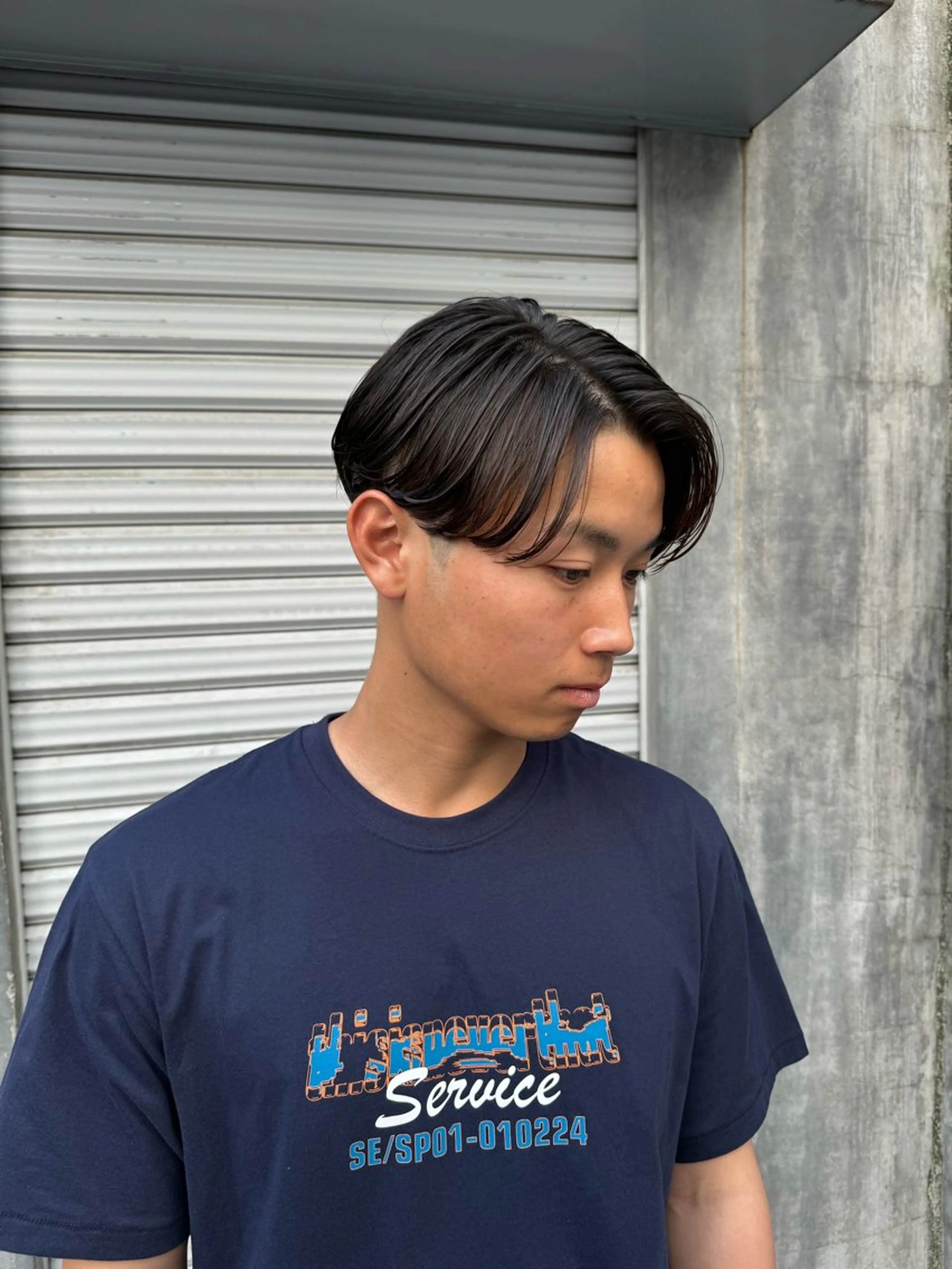 ショート パーマ メンズ 波巻きスパイラルパー マ/シャドウパーマ駿のヘアスタイル