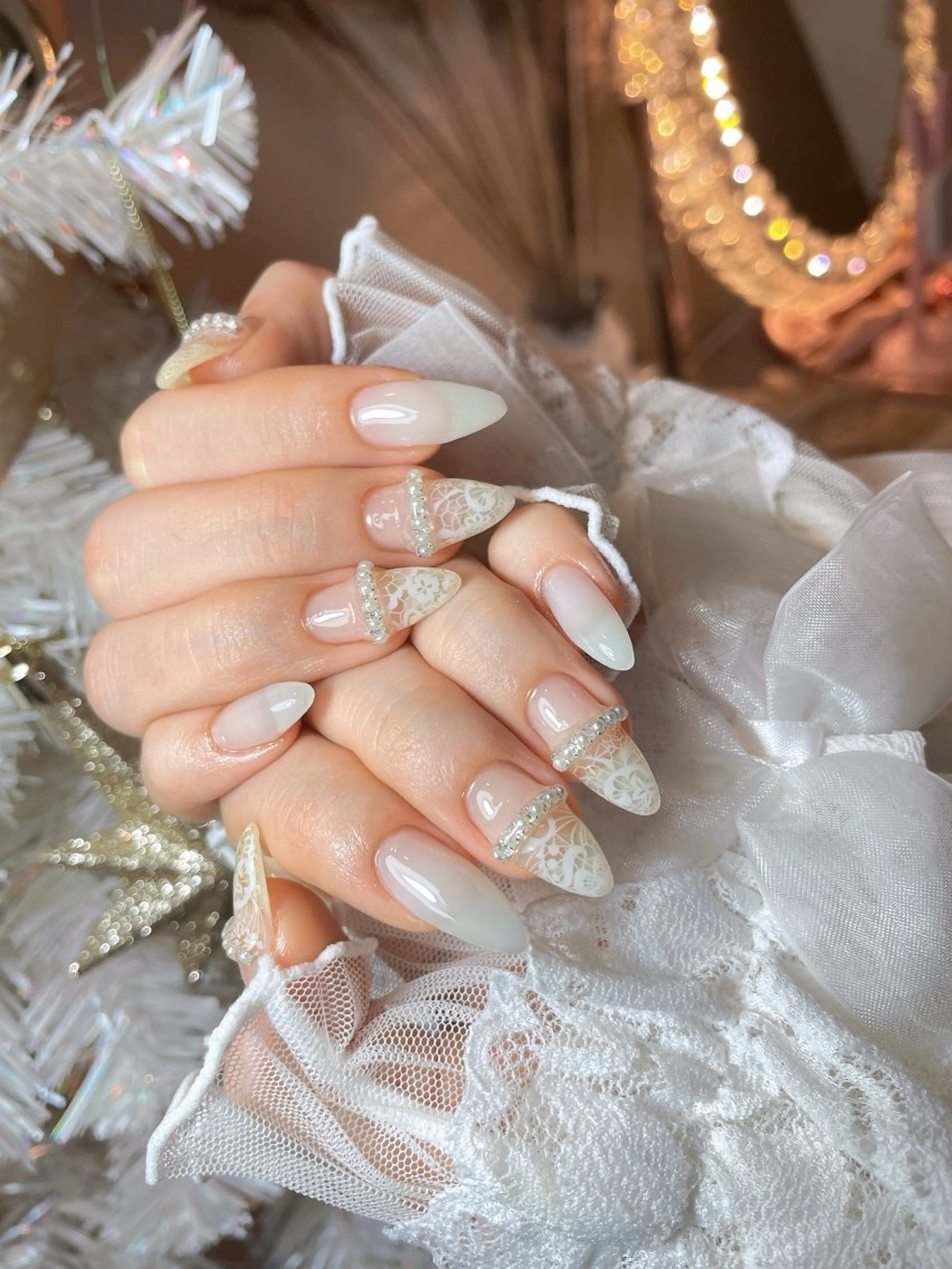 ネイル 23時まで❤︎韓国、 ワンホンネイルのネイルデザイン