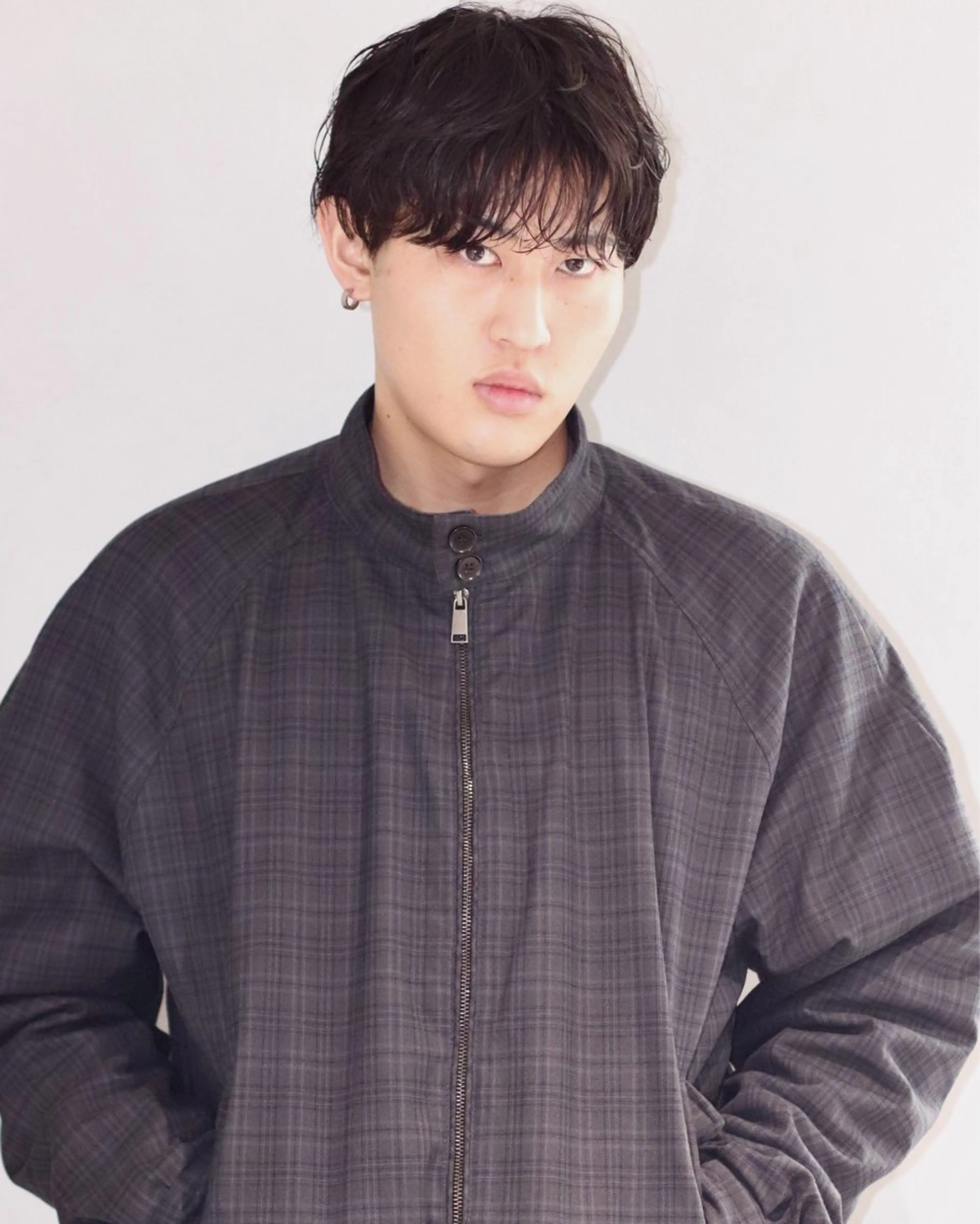 メンズ センターパート メンズ韓国風 マッシュ メンズパーマ 刈り上げ カット パーマ トリートメント 船橋/パーマ/メンズ キチ/RITSU🪡のヘアスタイル