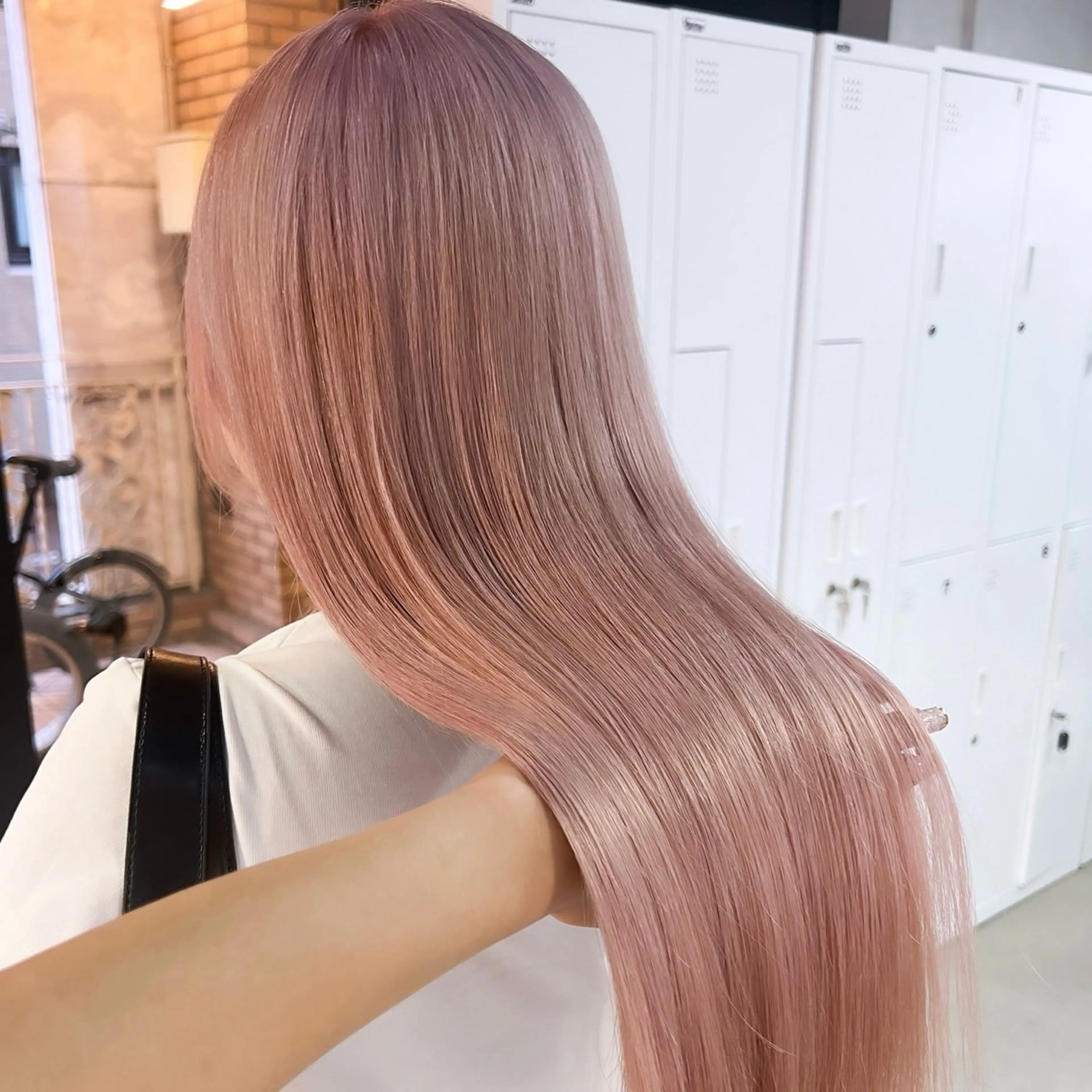 ロング カラー ハイトーンカラー ピンクカラー カット ヘアカラー トリートメント 🎀ダブルカラー/ ピンク×ガーリー🎀のヘアスタイル