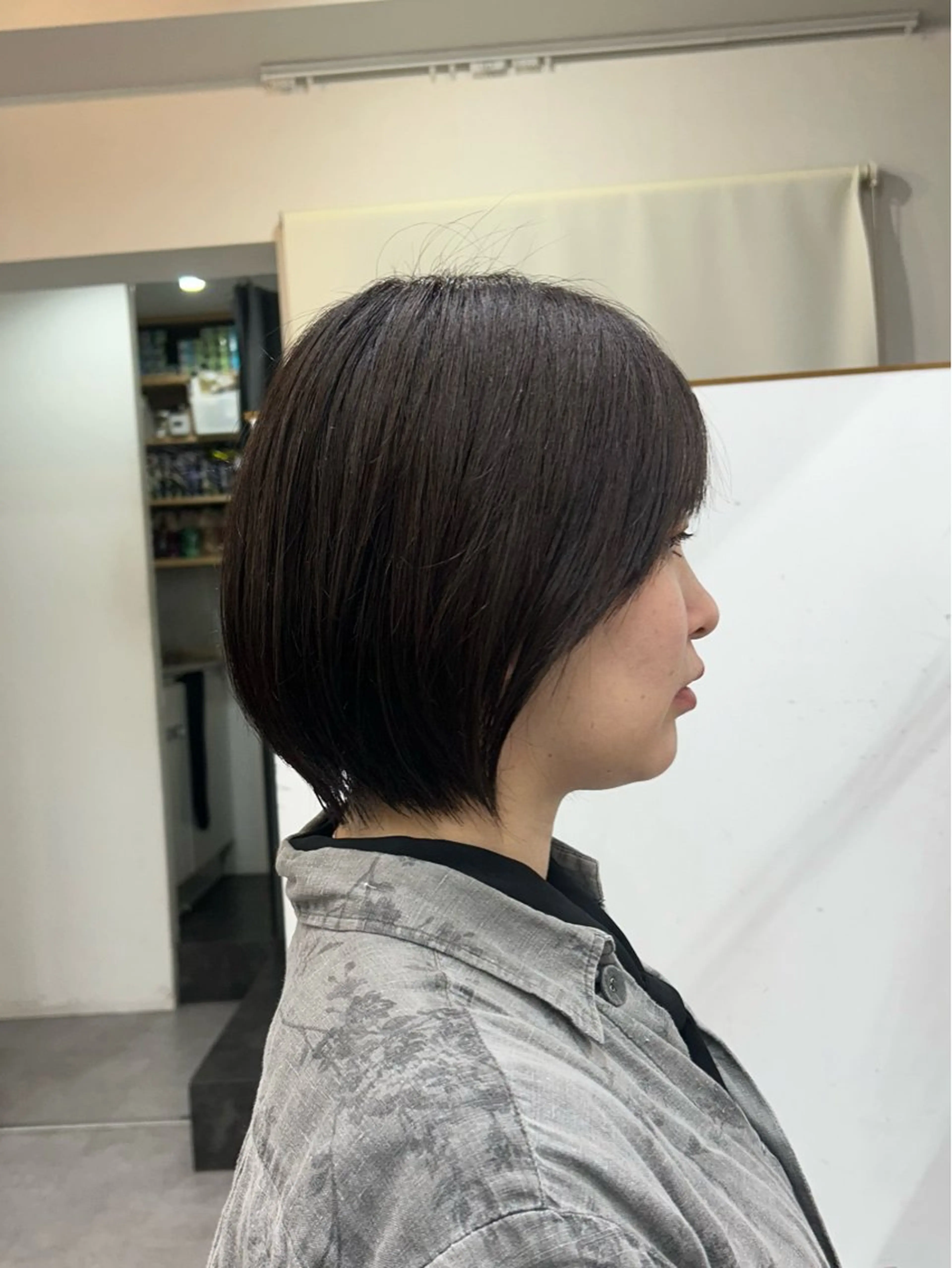 ショート カラー ショートボブ ボブ ショートヘア カット トリートメント 表参道【髪質改善】 宮嶋勇太のヘアスタイル