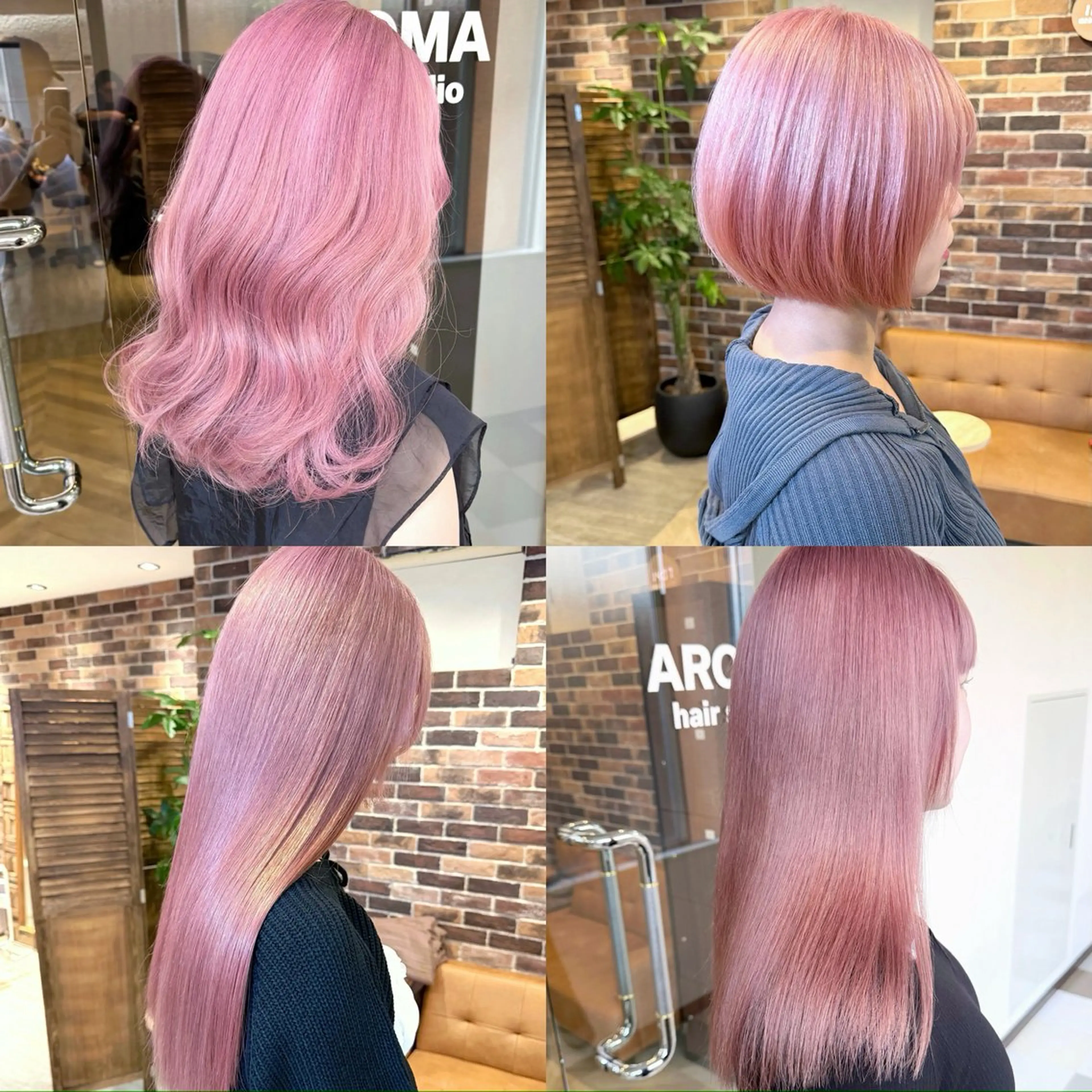 セミロング ヘアカラー 艶髪／透け感カラー ／ＲＹＯのヘアスタイル