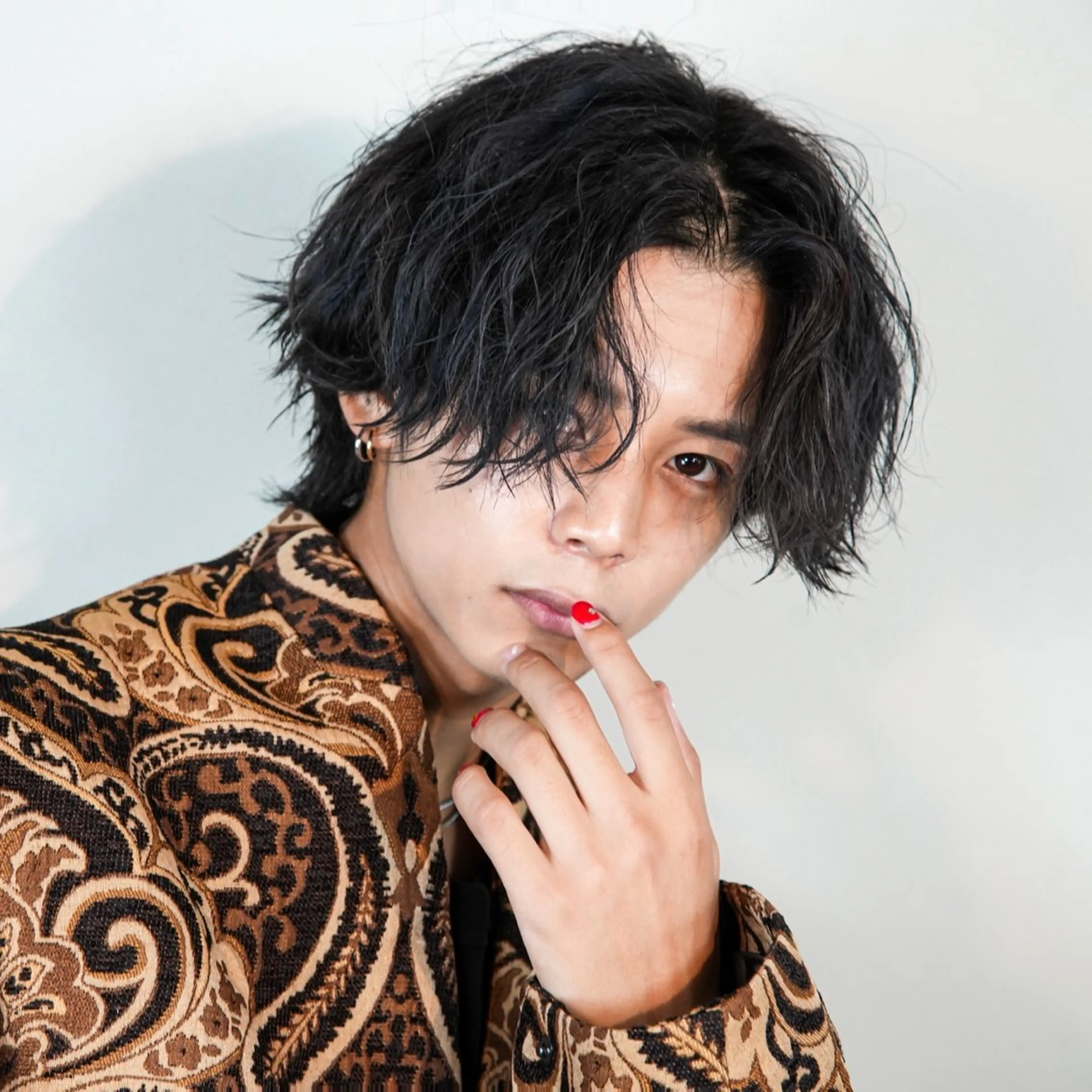 ミディアム カラー パーマ メンズ カット トリートメント ハイトーン/メンズマ ッシュ/KYOHEIのヘアスタイル