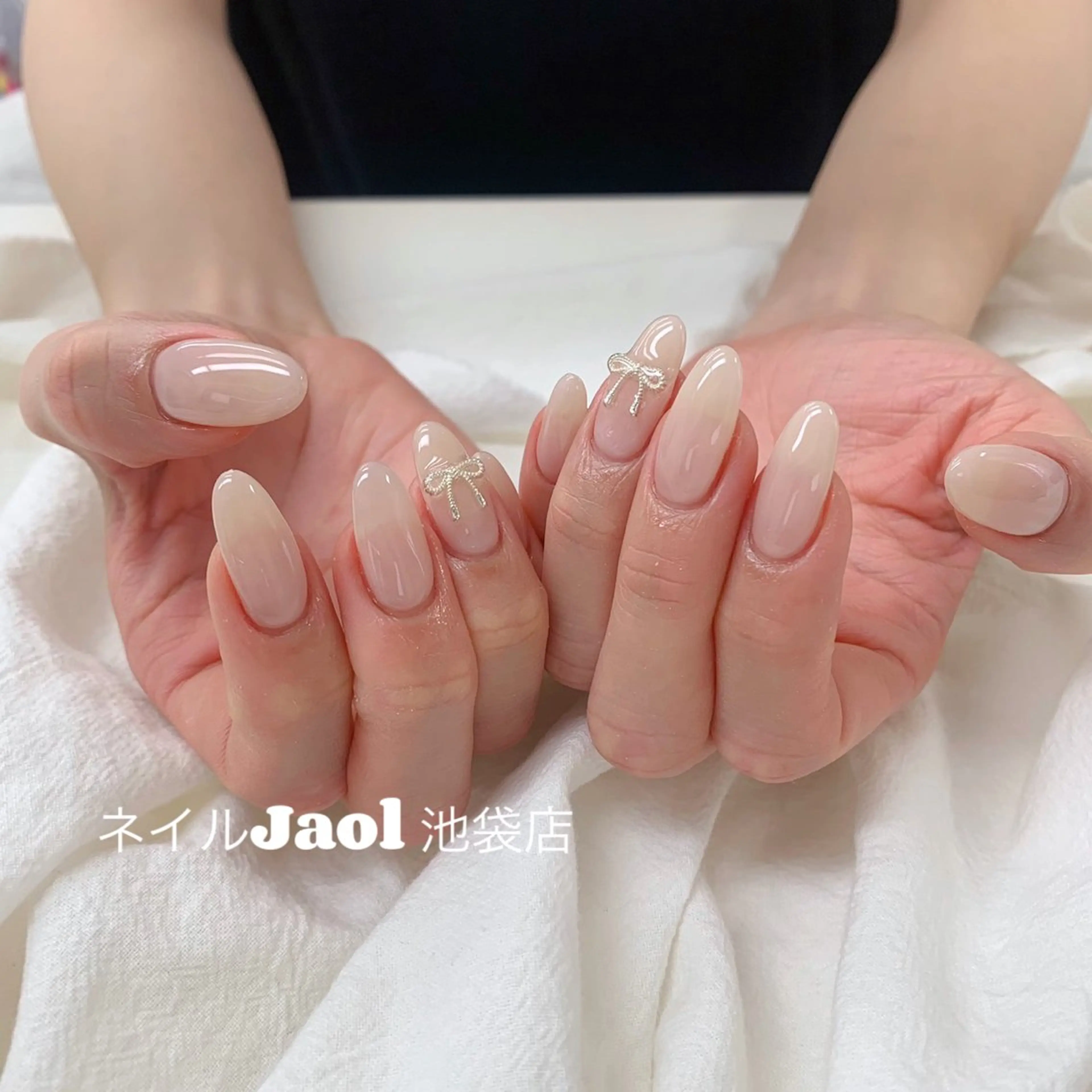 ロング 韓国風ヘア ハンドネイル ネイルJaol 池袋のネイルデザイン