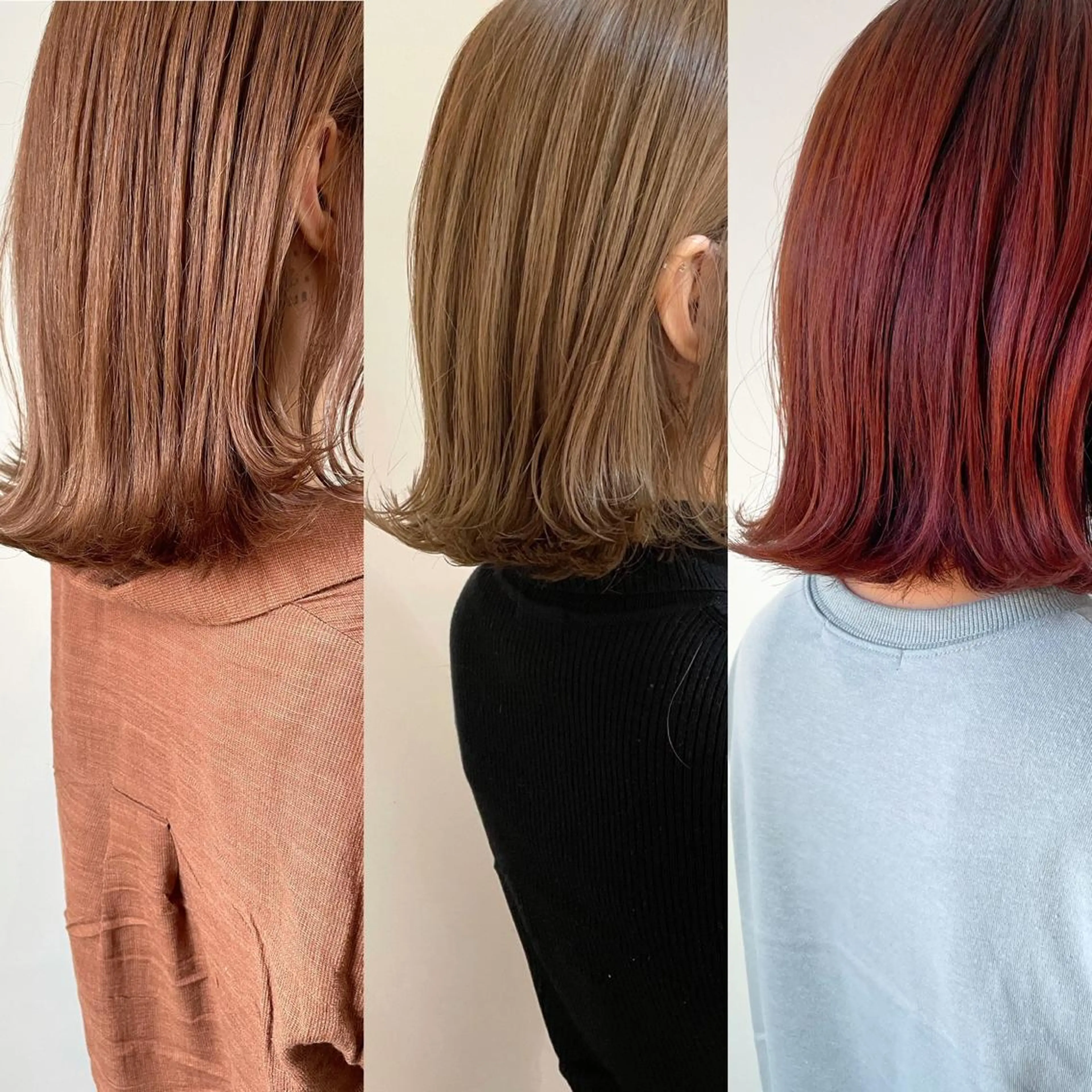 ミディアム カラー アッシュ ハイトーンカラー イルミナカラー インナーカラー ボブ 江上拓郎/ショート /酸性ストレートのヘアスタイル