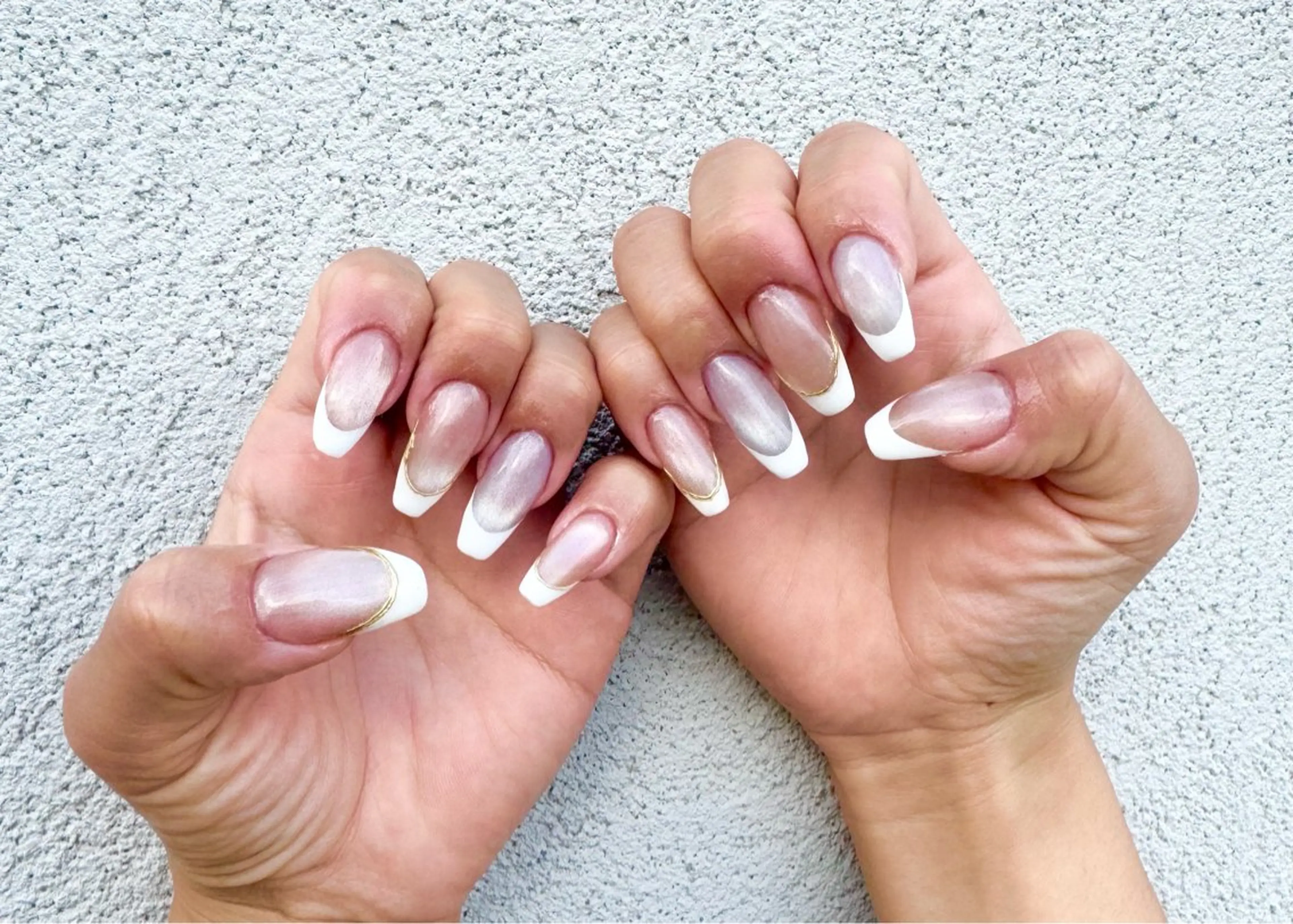 ネイル アートネイル フレンチネイル ジェルネイル グラデーション キラキラネイル ネイルサロン Laque.のネイルデザイン