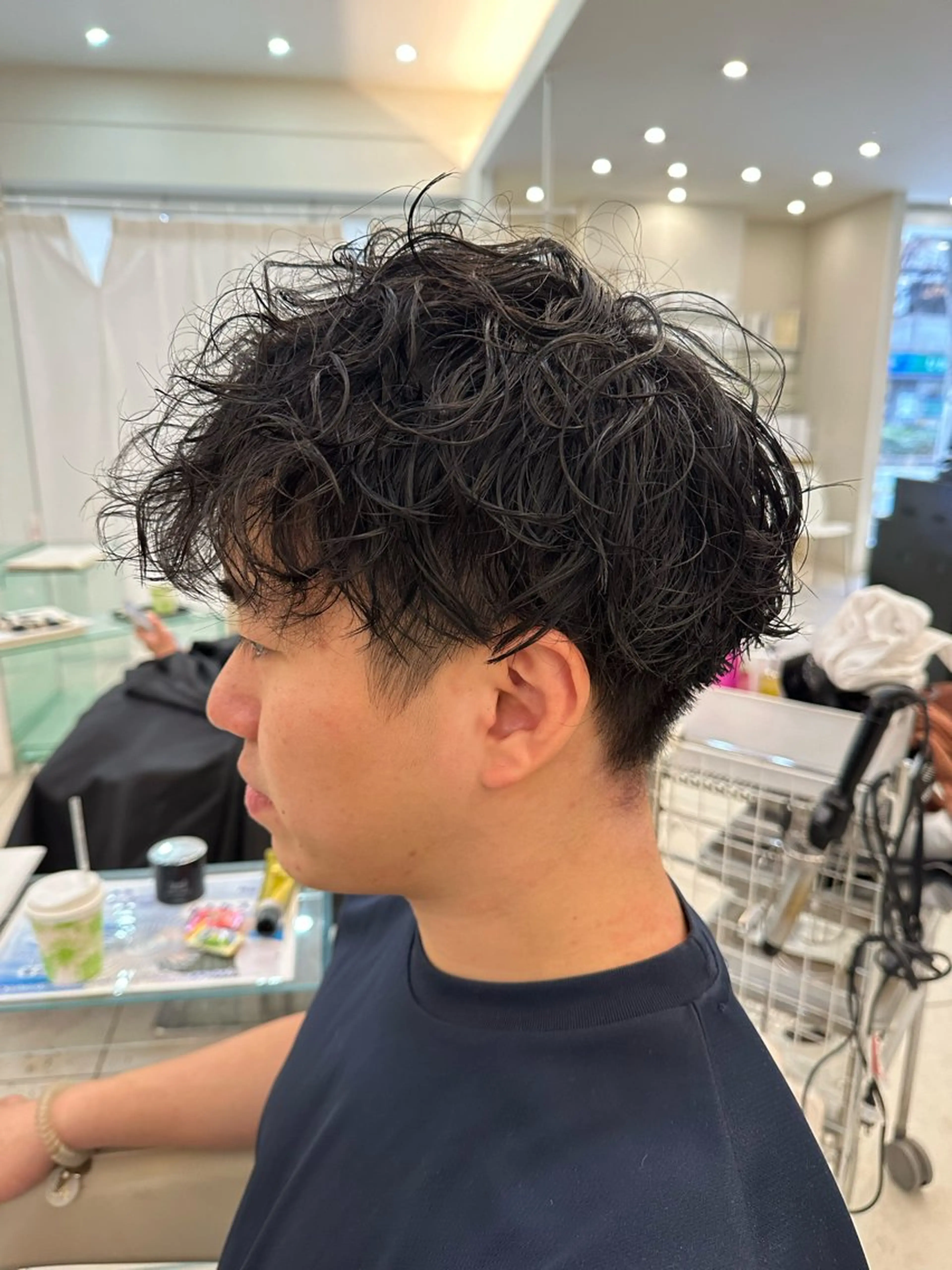 メンズ カット パーマ メンズ特化/メンズ パーマ/ハイトーンのヘアスタイル