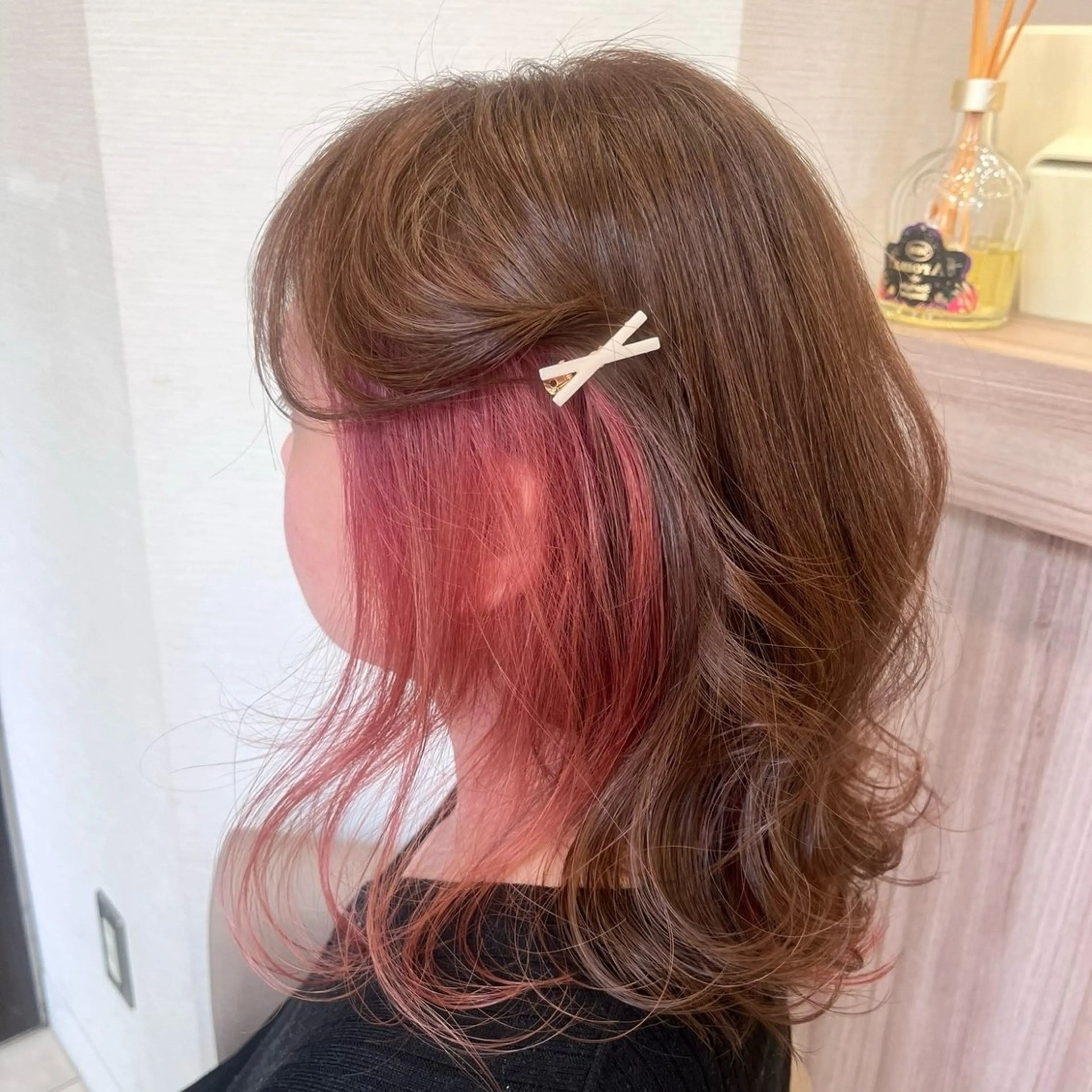 セミロング カラー メンズ メンズブリーチ ブリーチ デザインカラー 🐾 Ash日暮里 ひろと🐾のヘアスタイル