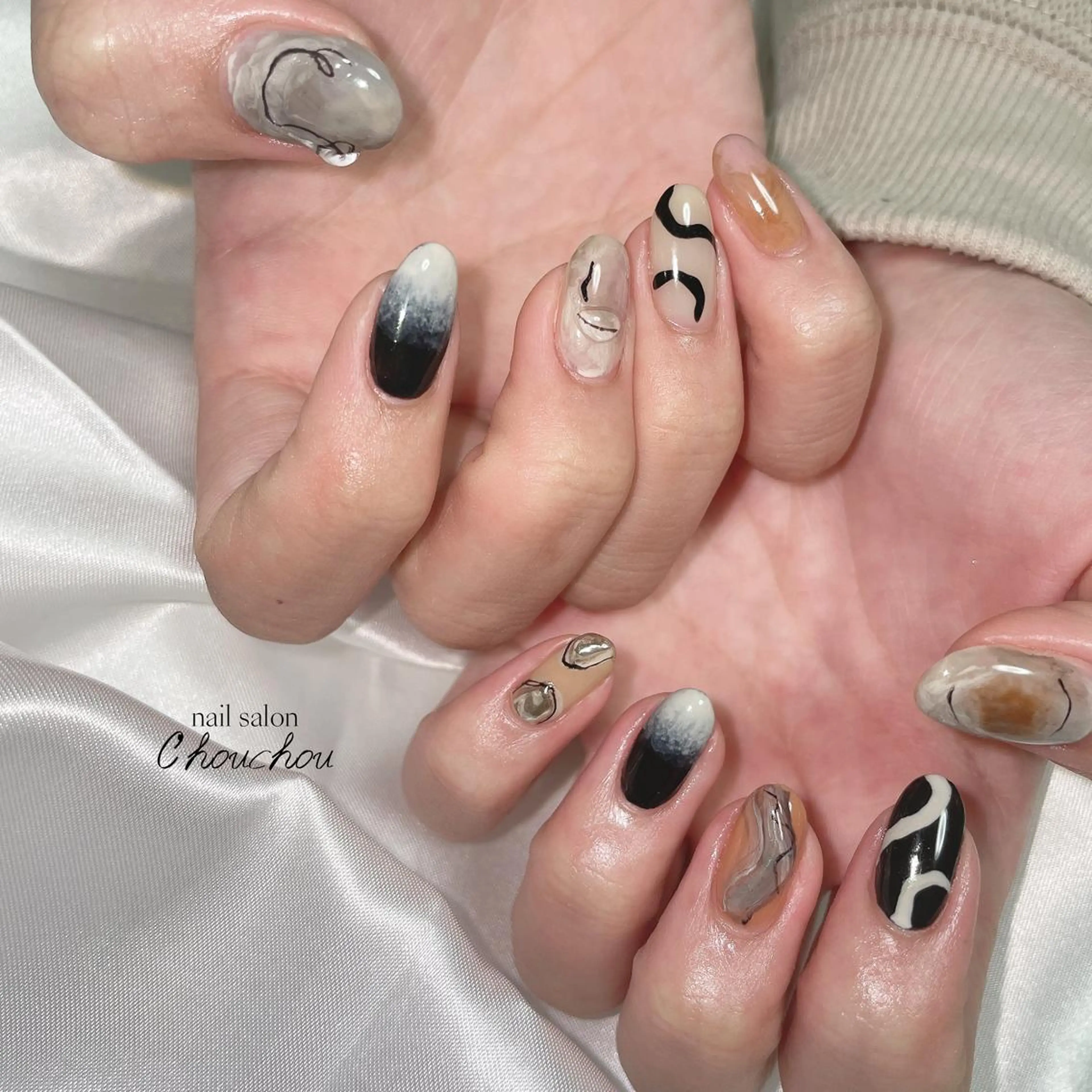 ネイル ニュアンスネイル C'hou chouのネイルデザイン