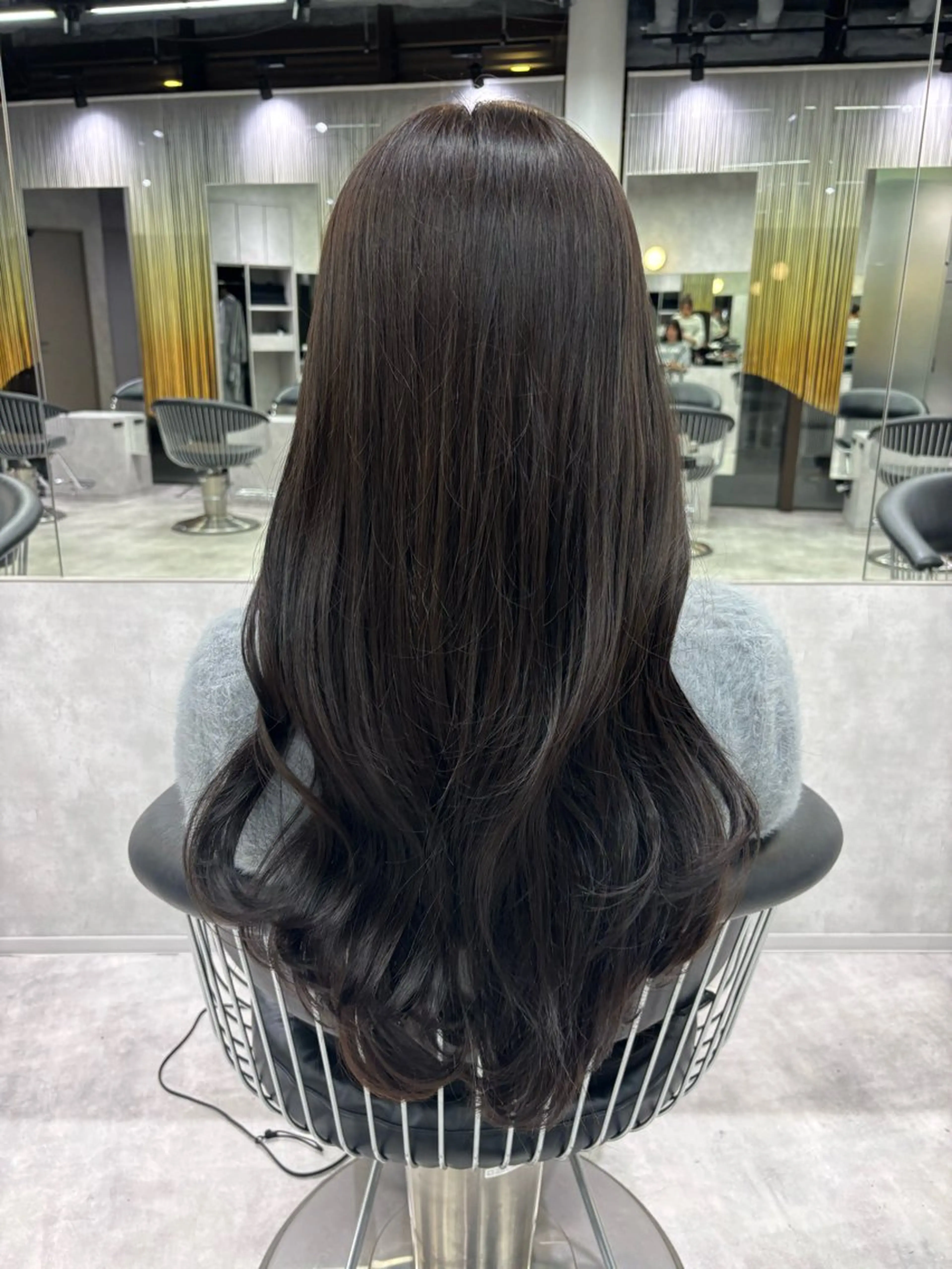 ロング カラー 透明感カラー グレージュ ヘアカラー トリートメント 🌷レイヤー・ボブ /tomomi🌷のヘアスタイル