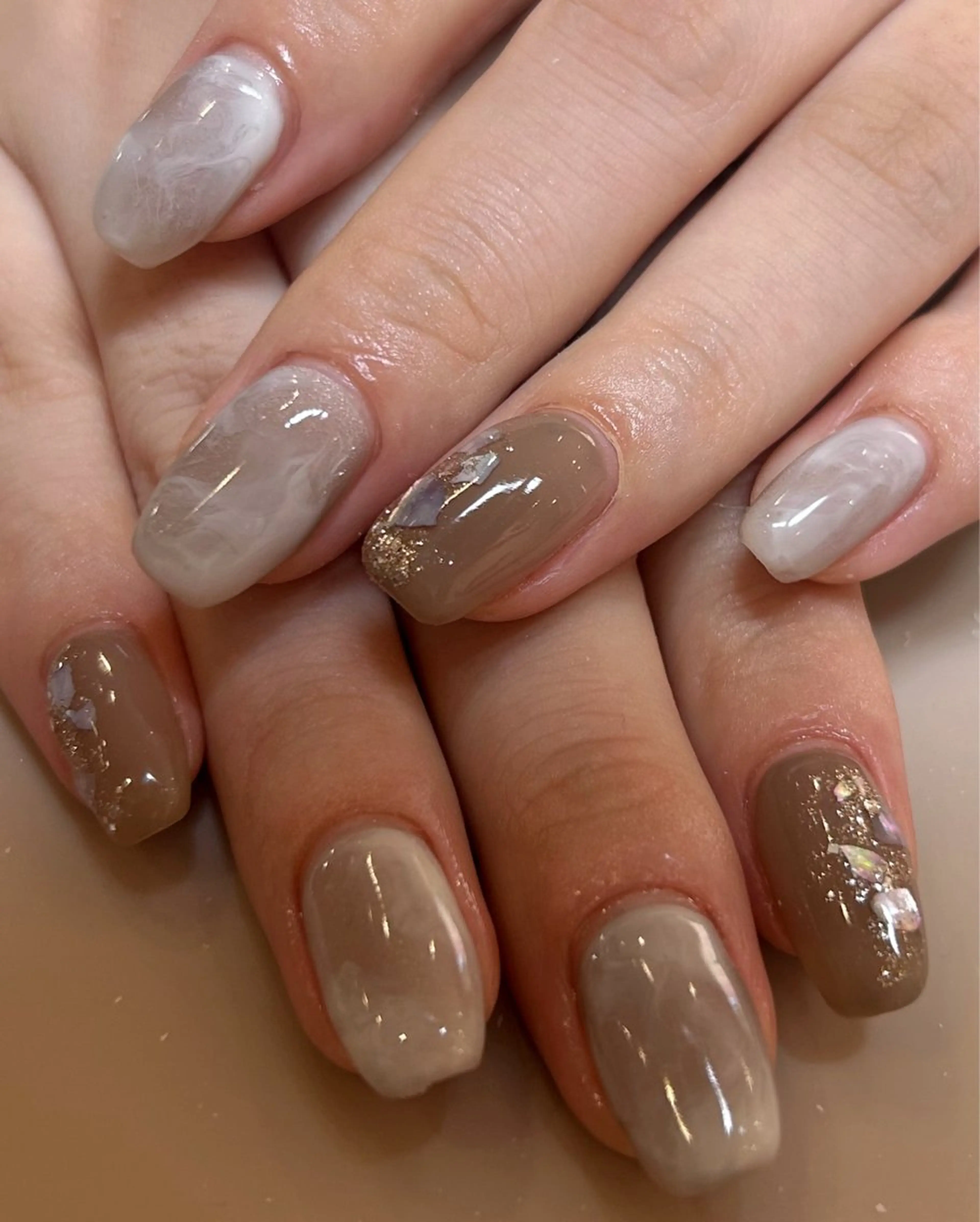 ネイル ニュアンスネイル Rairia nail所属・Rairianail 室橋舞のネイルデザイン