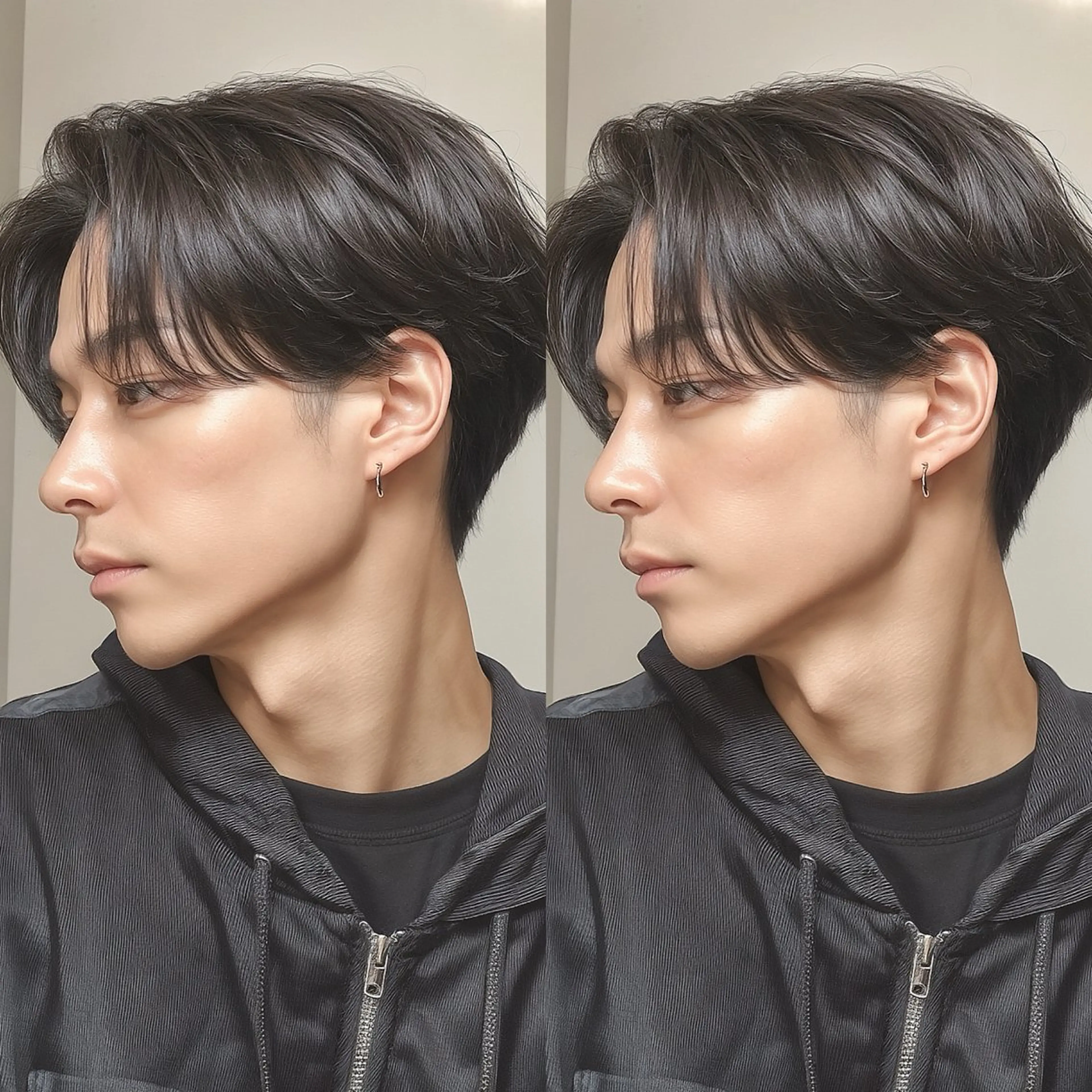 パーマ メンズ センターパート メンズパーマ AI 高田馬場店のヘアスタイル