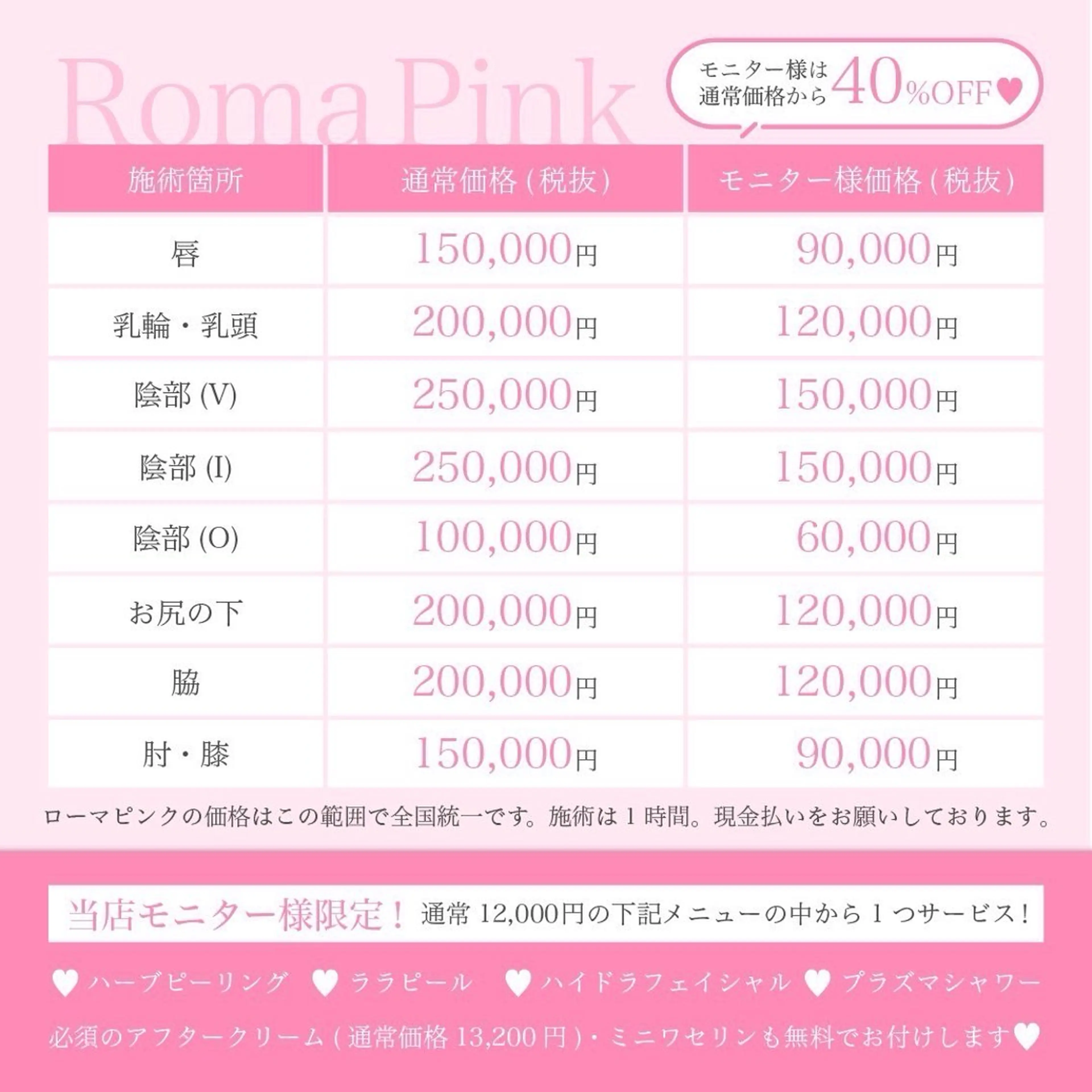 Rosée南青山 ビューティーサロンのエステ・リラクイメージ