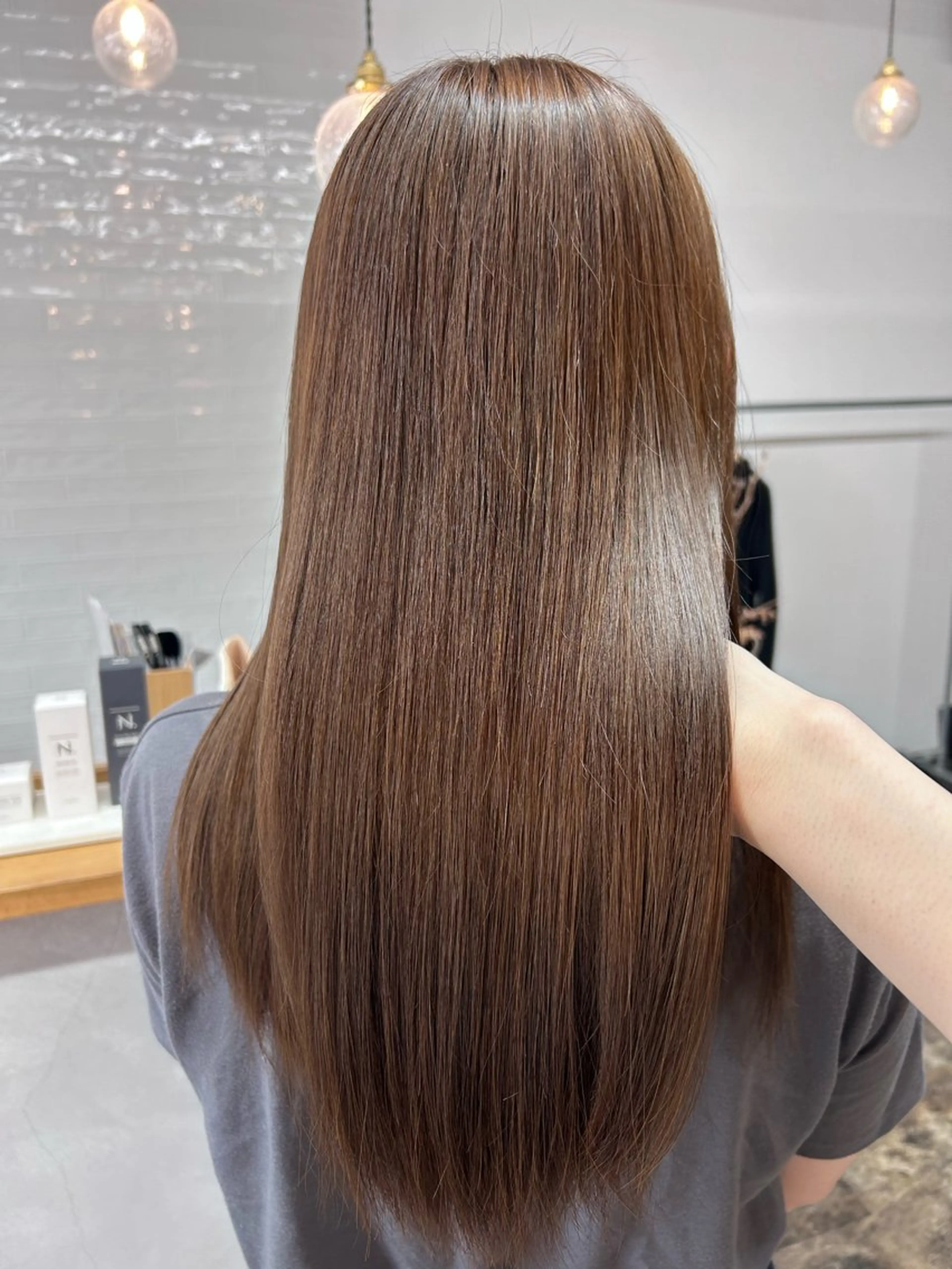 ミディアム 髪質改善 ヘアカラー トリートメント sol. ayakaのヘアスタイル