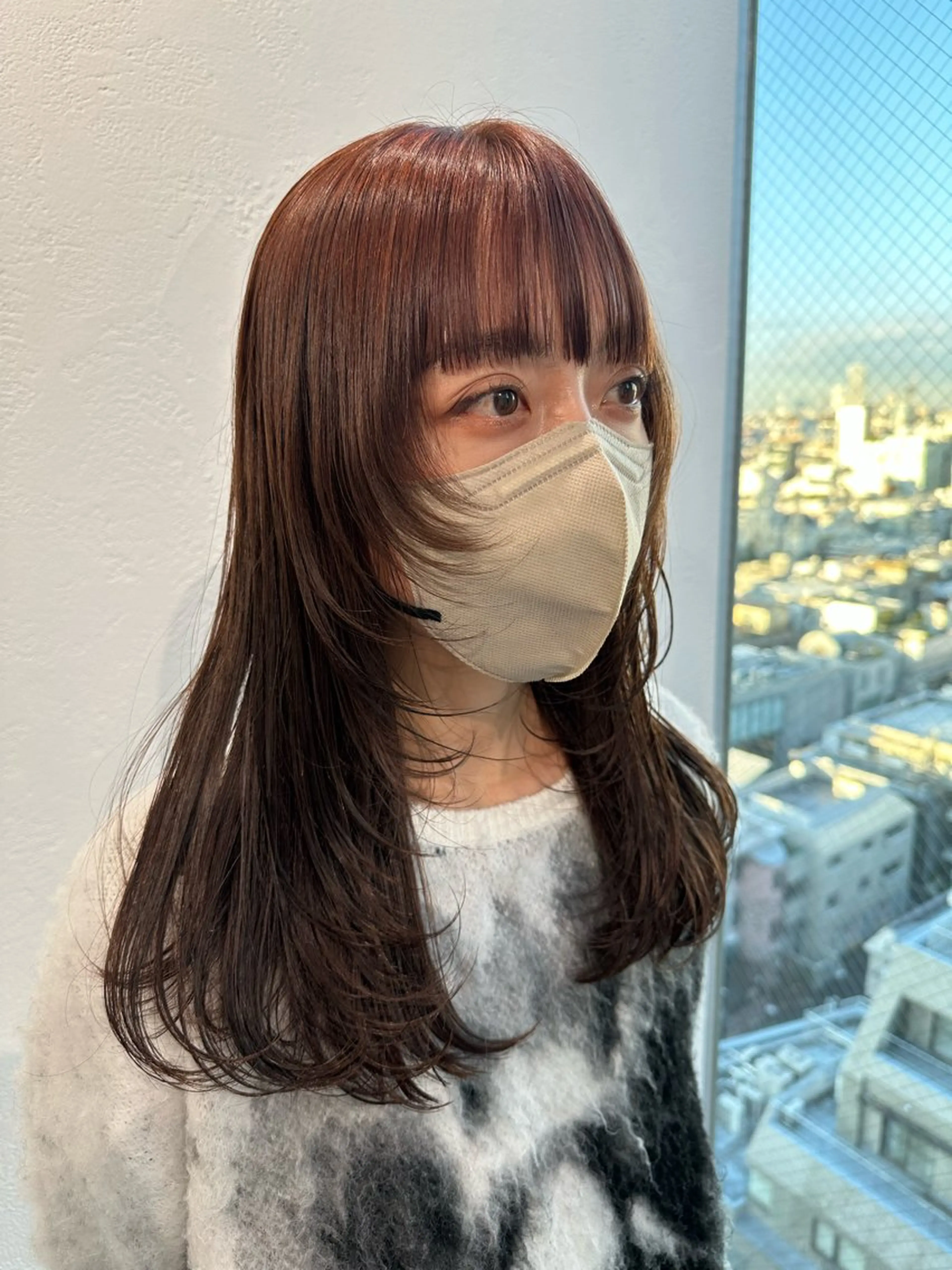 セミロング 顔まわりレイヤー レイヤーカット カット インナーカラー/レイ ヤーカット♡/マキシのヘアスタイル