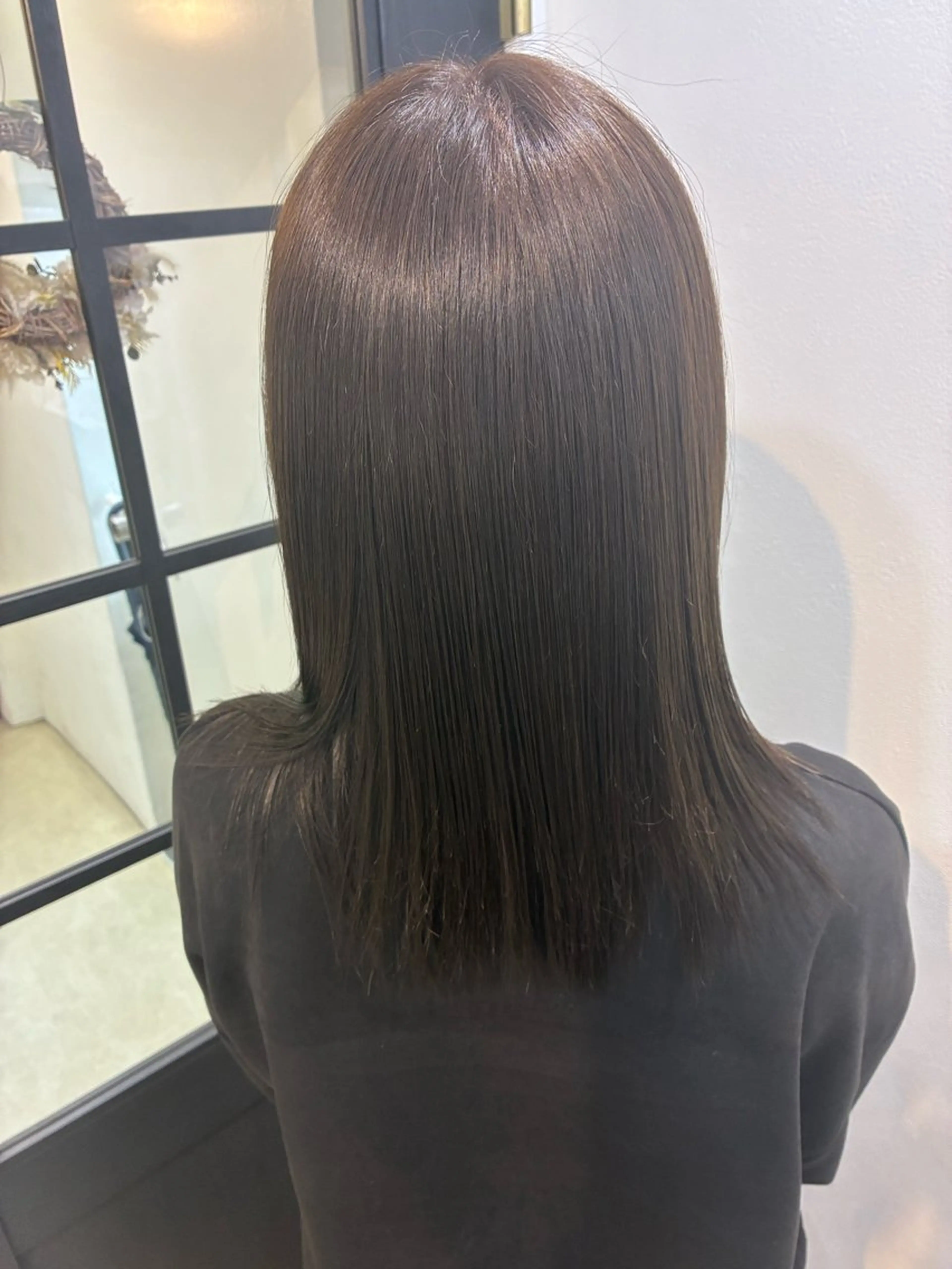 セミロング カラー ヘアカラー トリートメント ✨透明感カラー✨ ☘️くすみカラー☘️のヘアスタイル