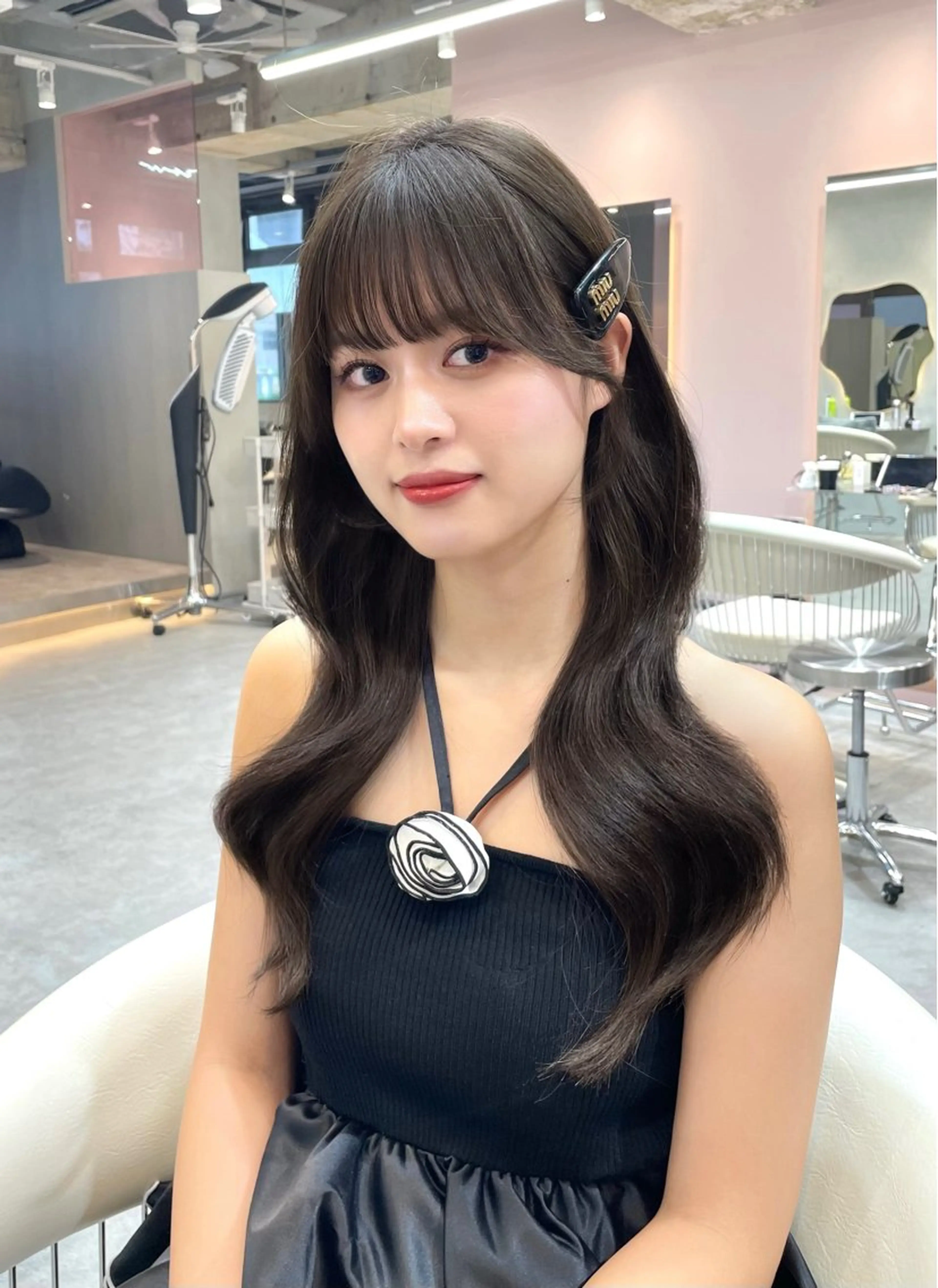 セミロング カラー 縮毛矯正ブリーチなし 🍒❤ゆうきのヘアスタイル