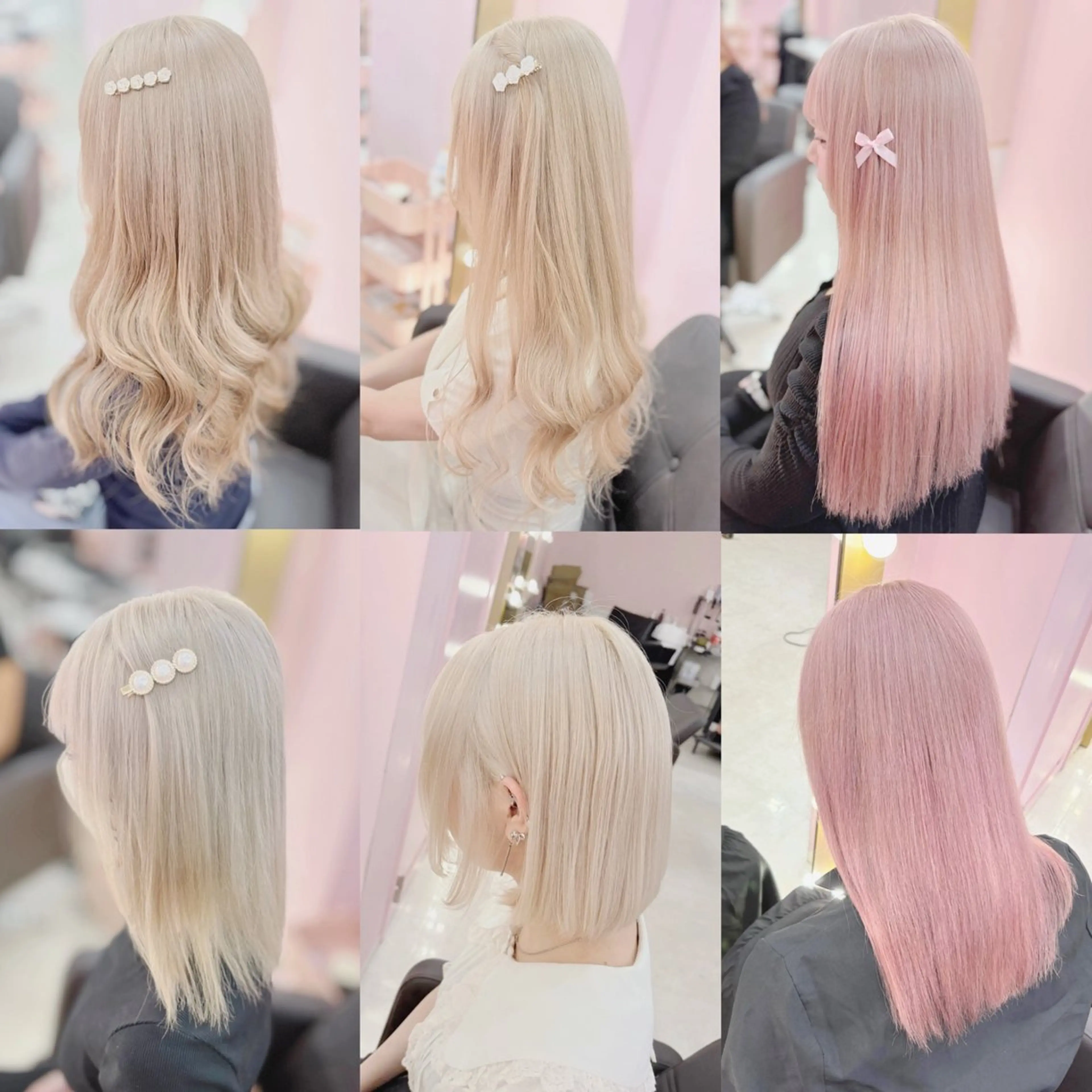 【ご新規様特別価格🎀.⋆】1回ケアブリーチ➕カラー➕髪質改善トリートメント🫧の写真