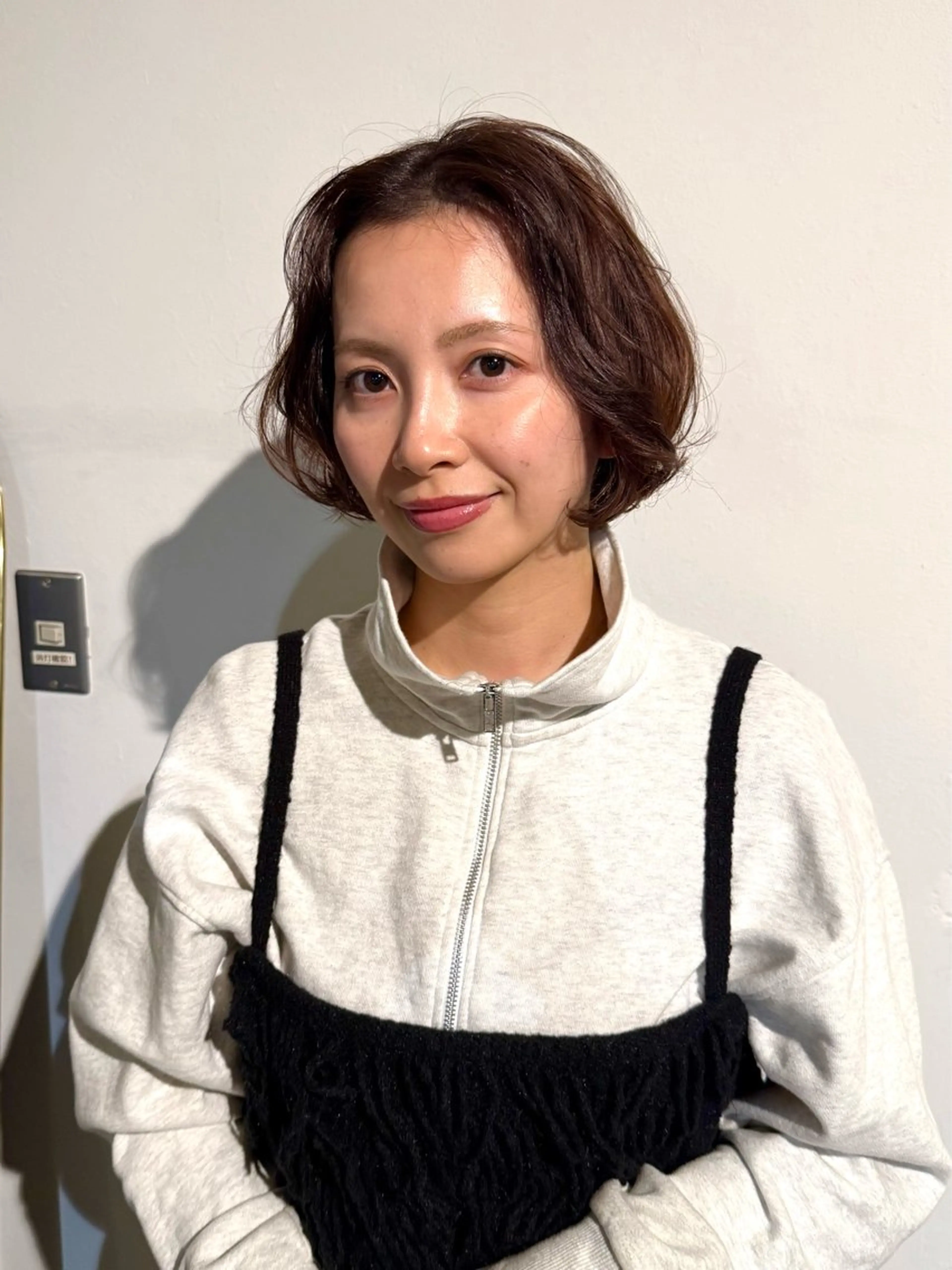 ショート カラー ボブ カット ヘアカラー 安藤 結花のヘアスタイル