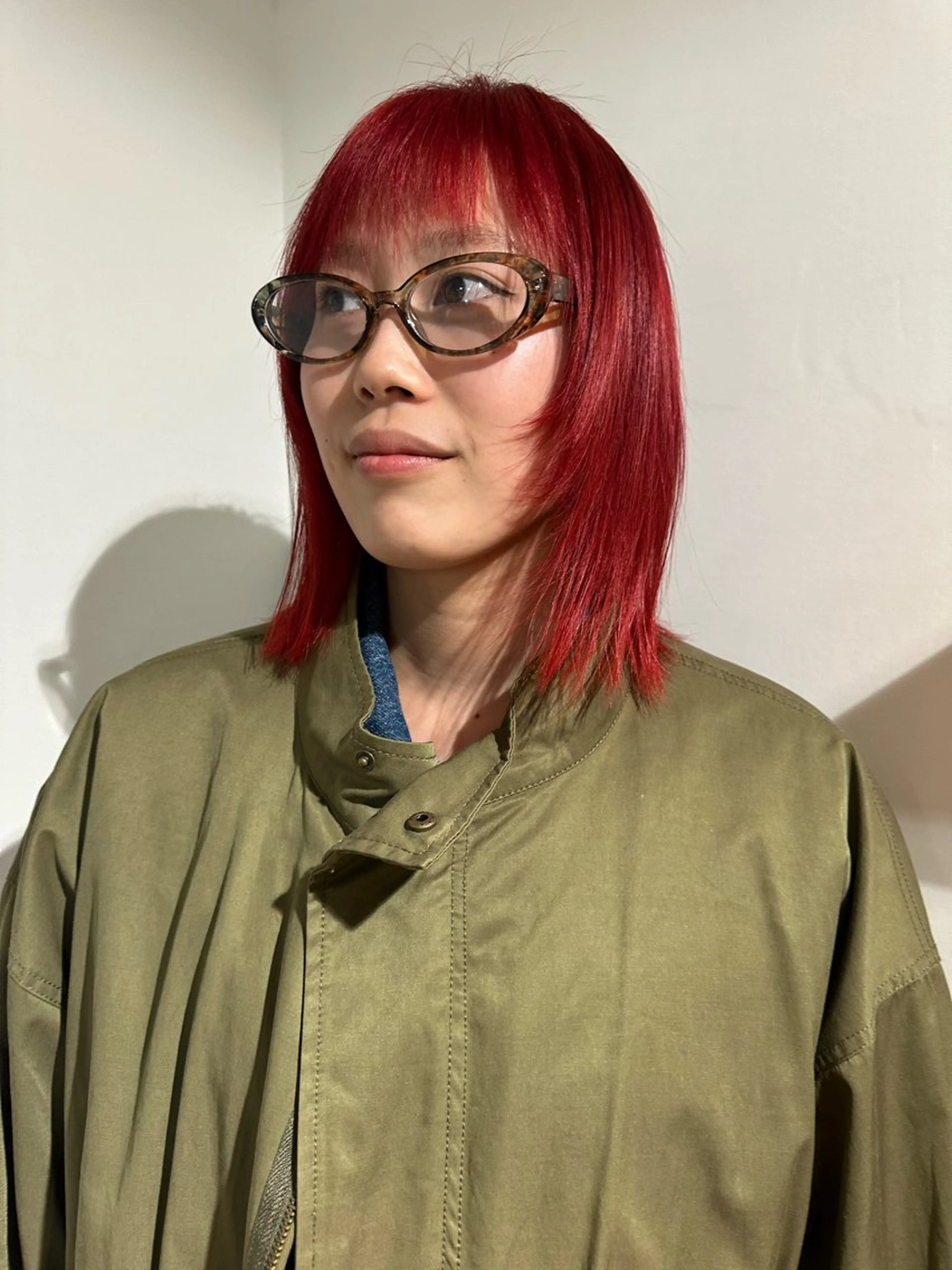 ミディアム カラー カット ヘアカラー トリートメント 🎀オイダイラ モモカ🎀のヘアスタイル