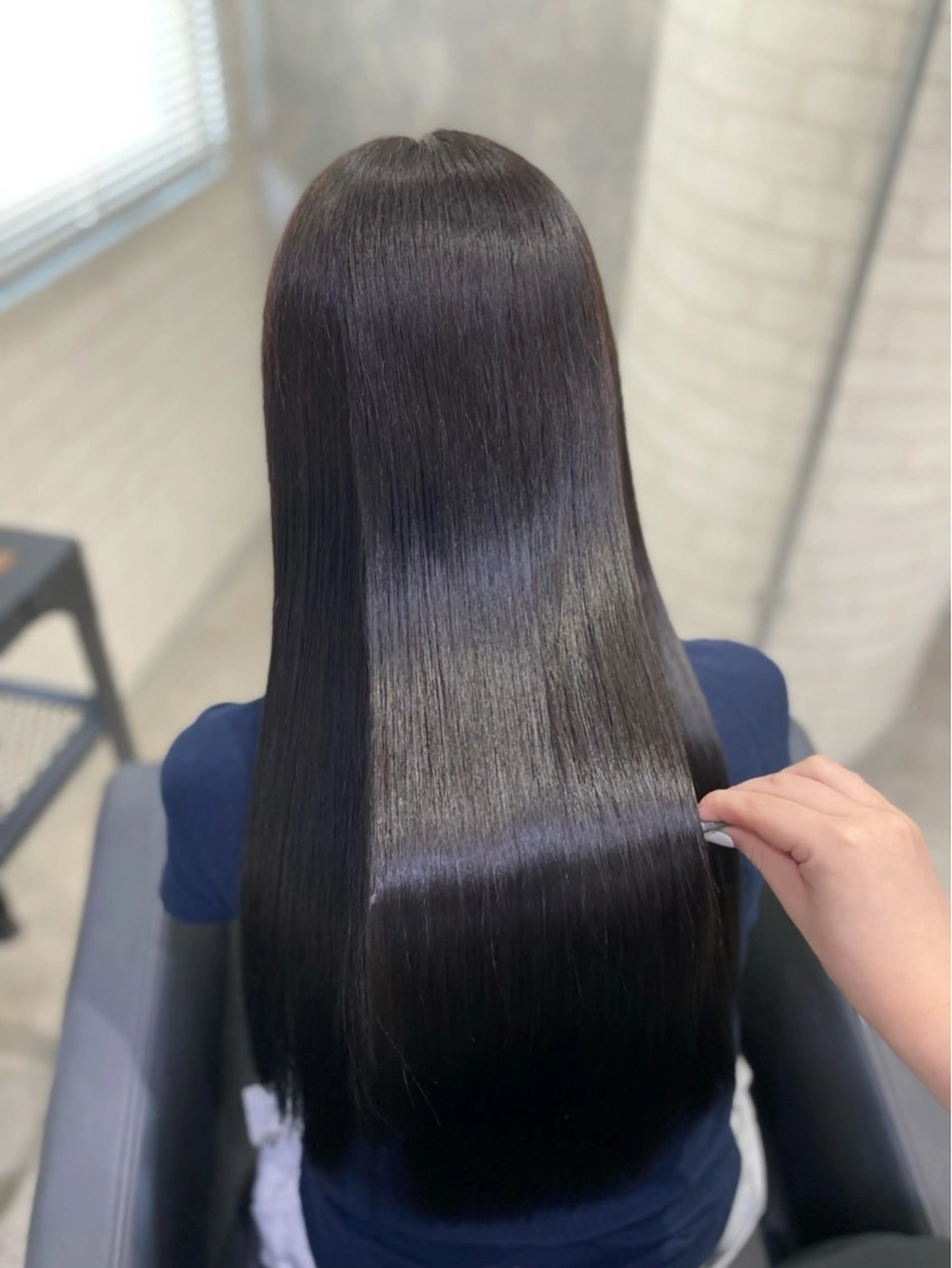 ロング カラー 透明感カラー トリートメント shiori/透明感 /顔周り/髪質改善のヘアスタイル