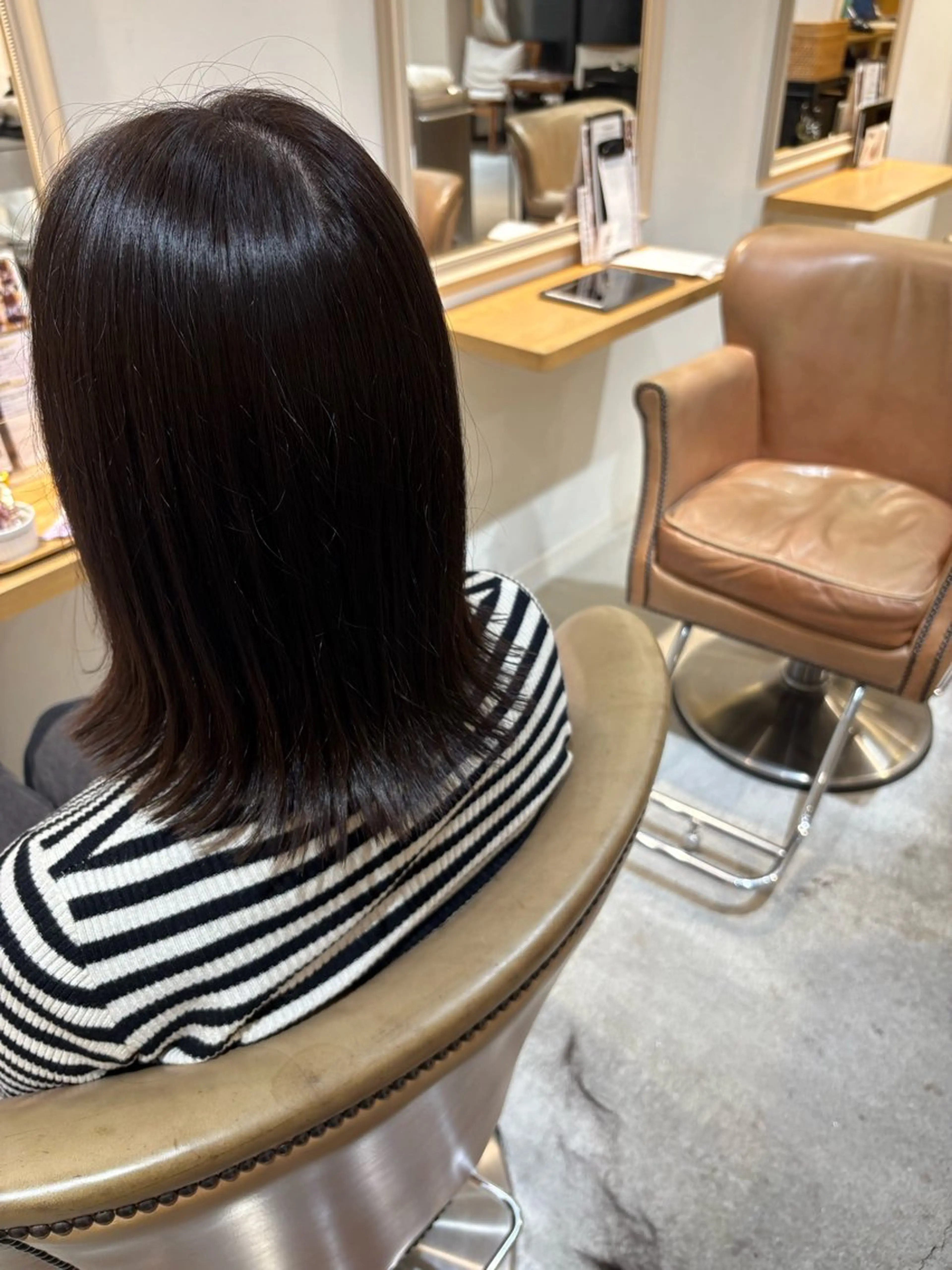 ミディアム 外ハネヘア 髙木 夢叶のヘアスタイル