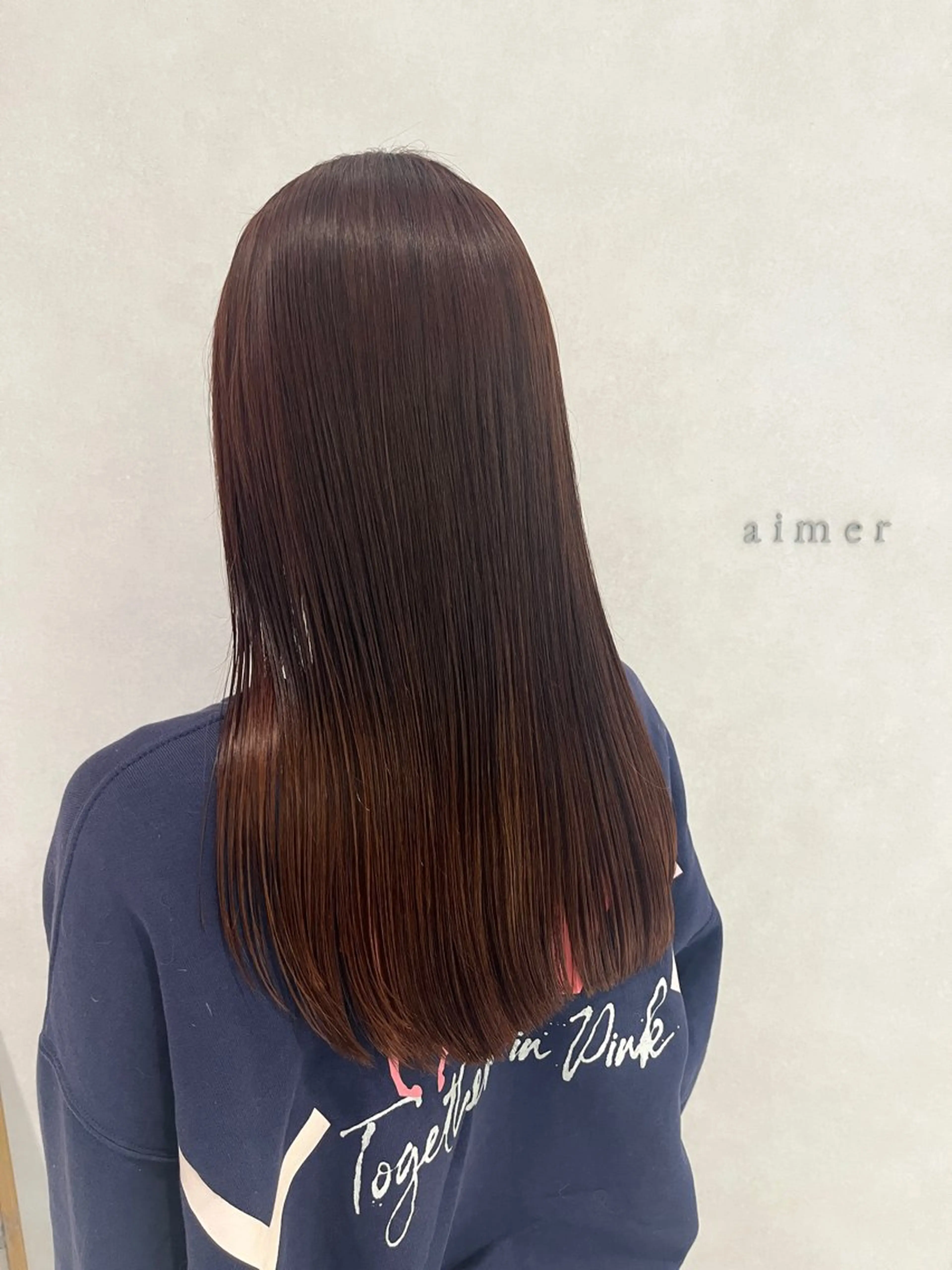 ロング カラー ブリーチ ブリーチなしカラー イオカ ヒトミのヘアスタイル