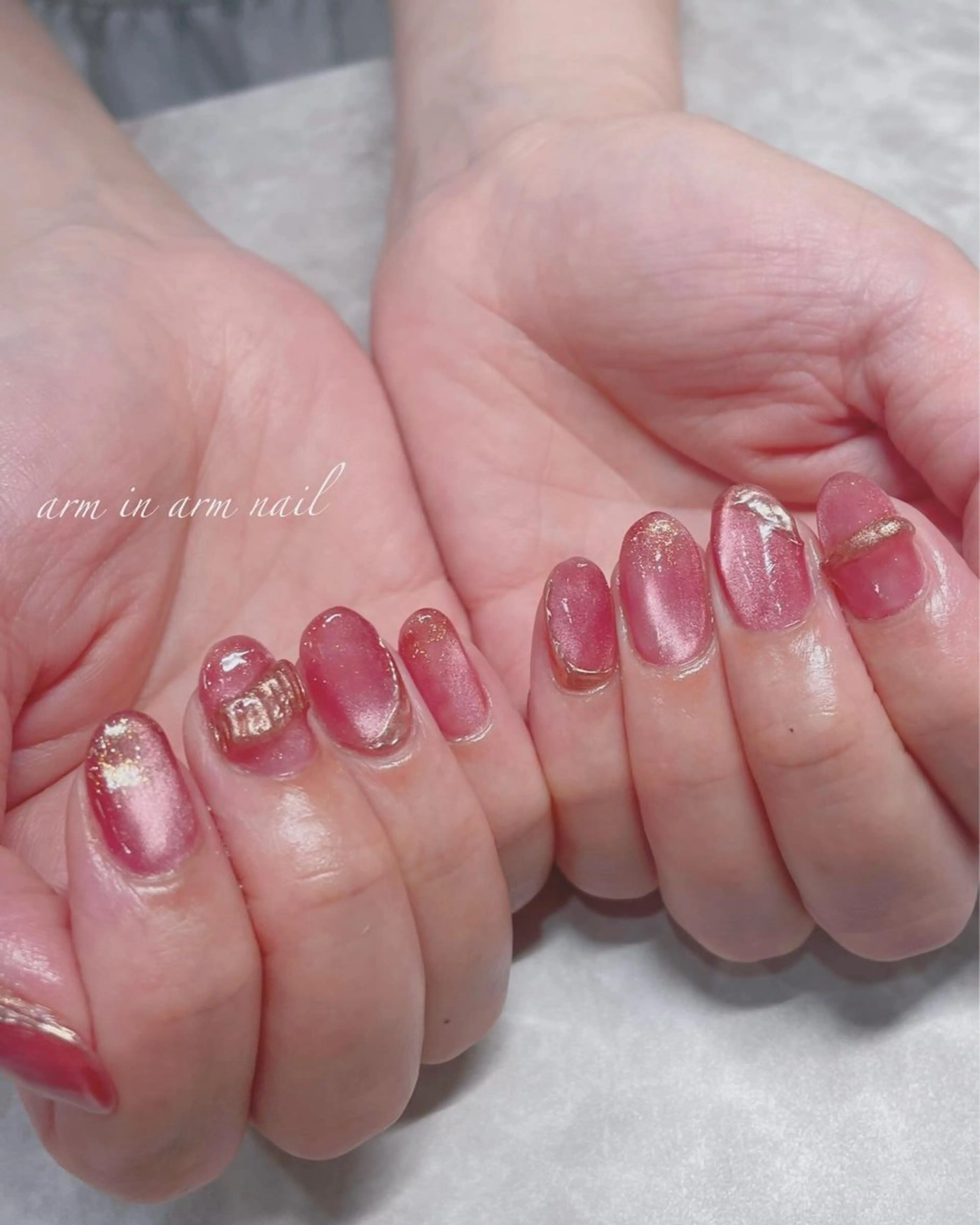 ネイル arm in arm ︎✿Yamamotoのマツエク・マツパデザイン