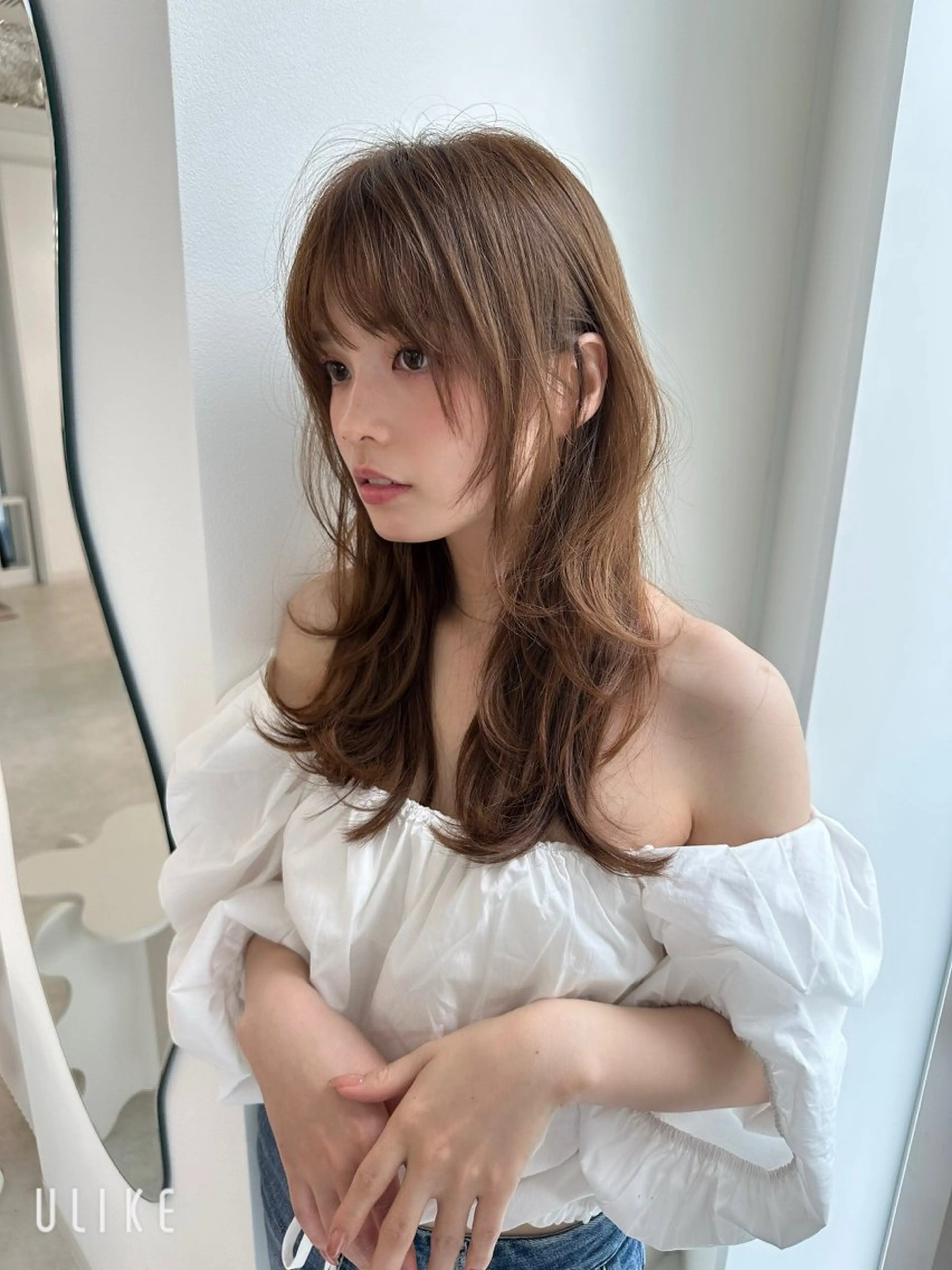 セミロング lemiie riseのヘアスタイル