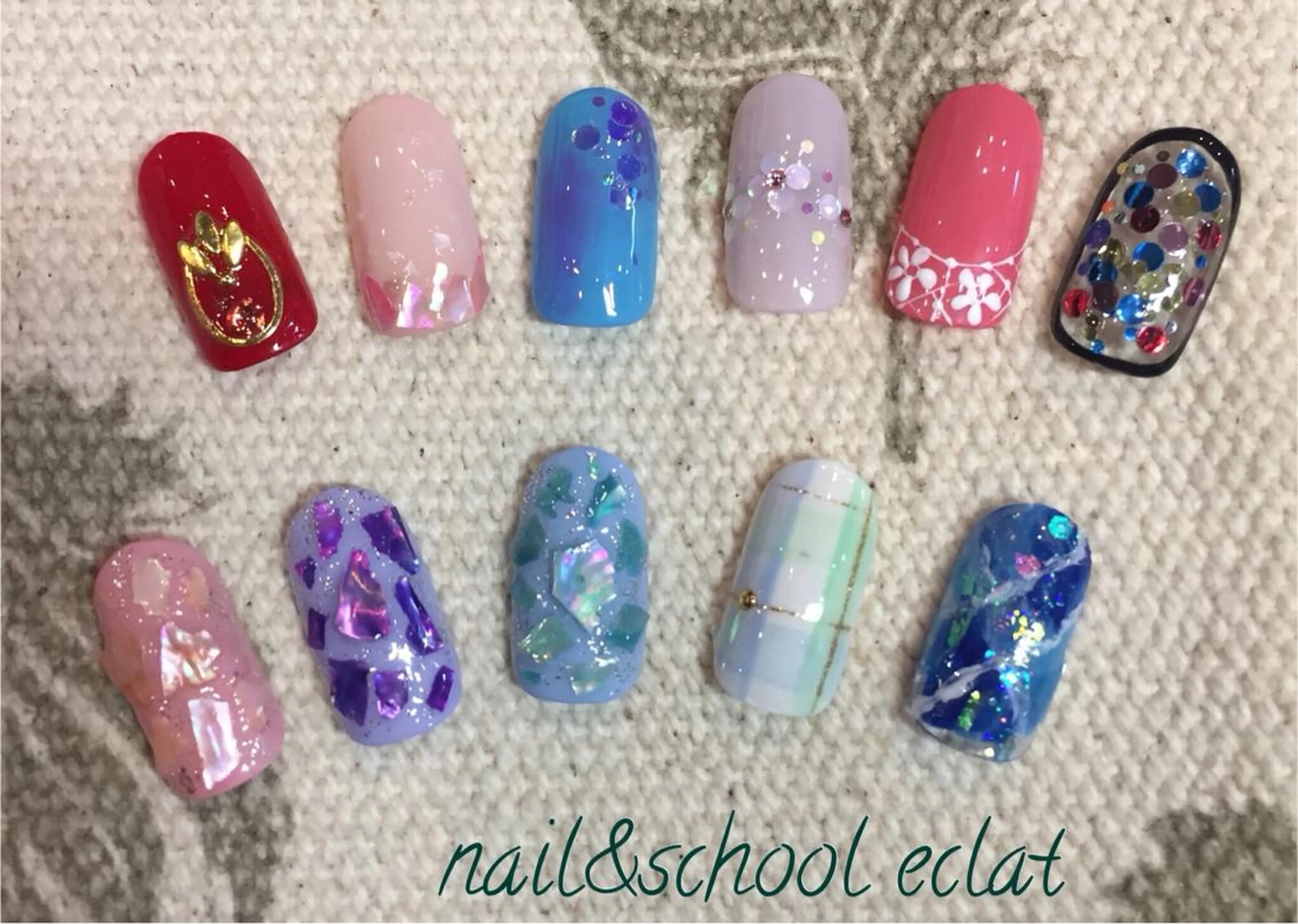 ネイル ハンドネイル センター南 eclatのネイルデザイン