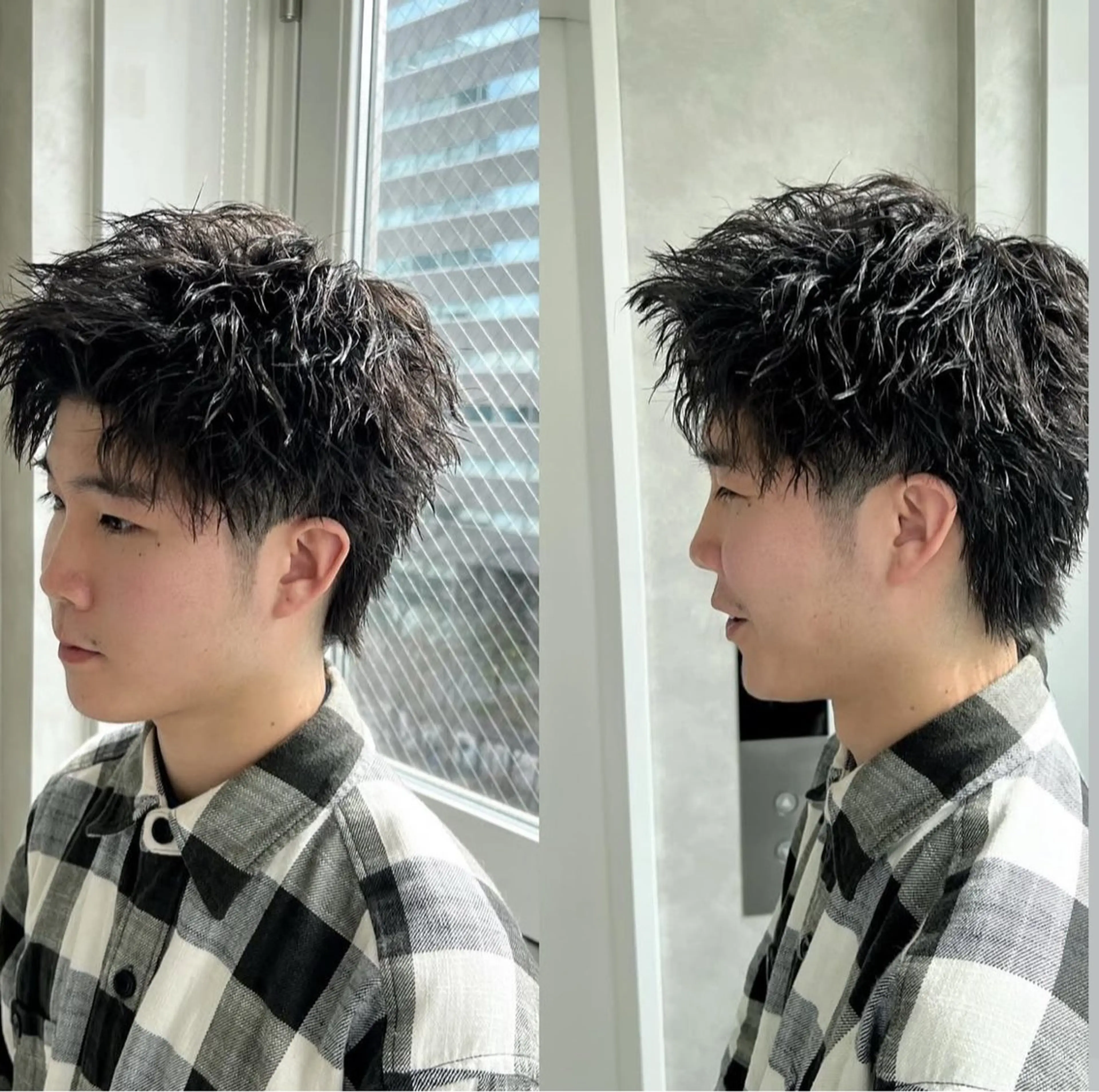 【学生限定】メンズ限定カット #スパイキーショート #シャドウパーマ #フェザーパーマ #テーパーフェードの写真