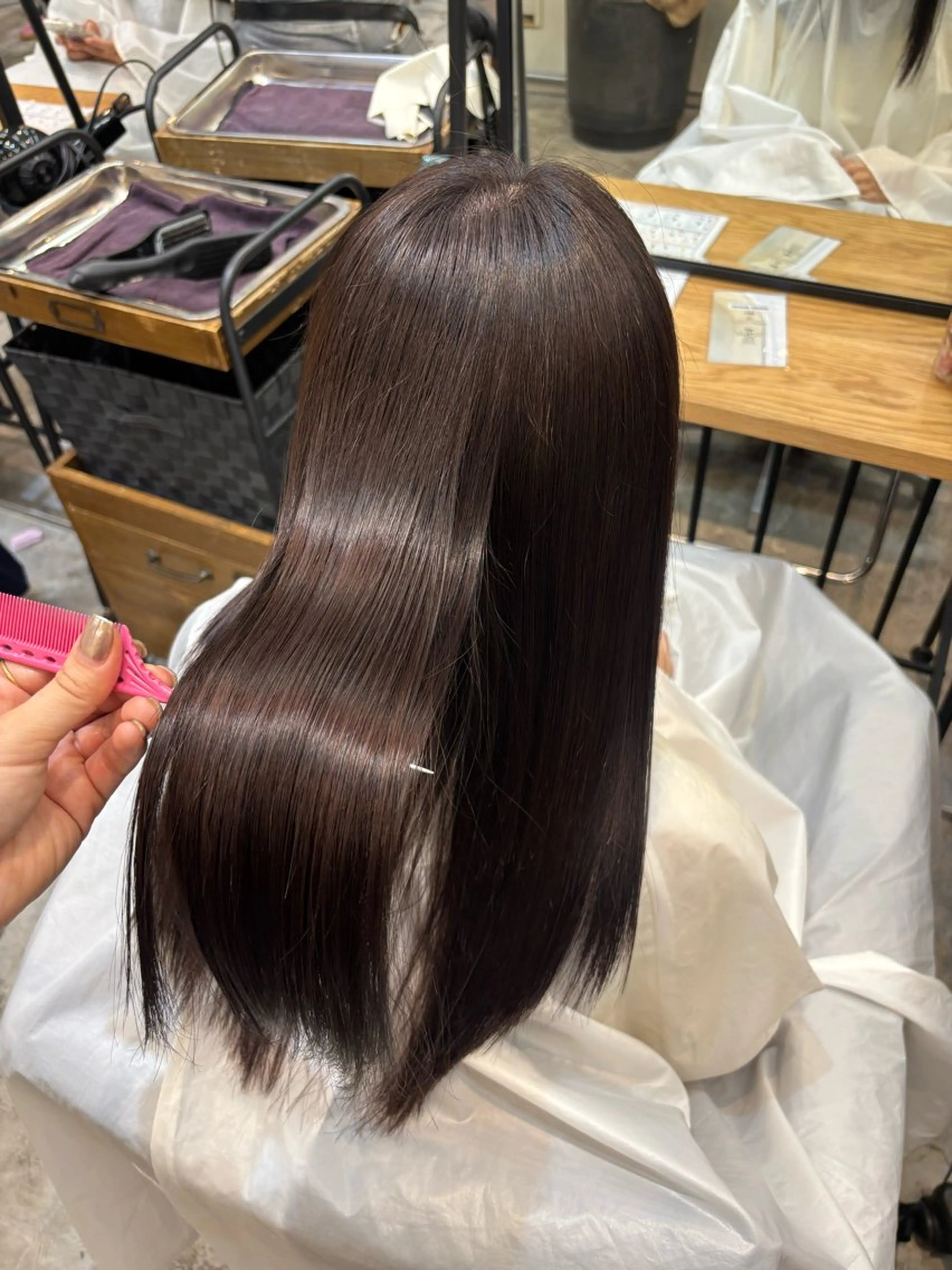 ロング カラー ラベンダーカラー ヘアカラー トリートメント 🐰メンズカット 募集中/ゆな🐰のヘアスタイル