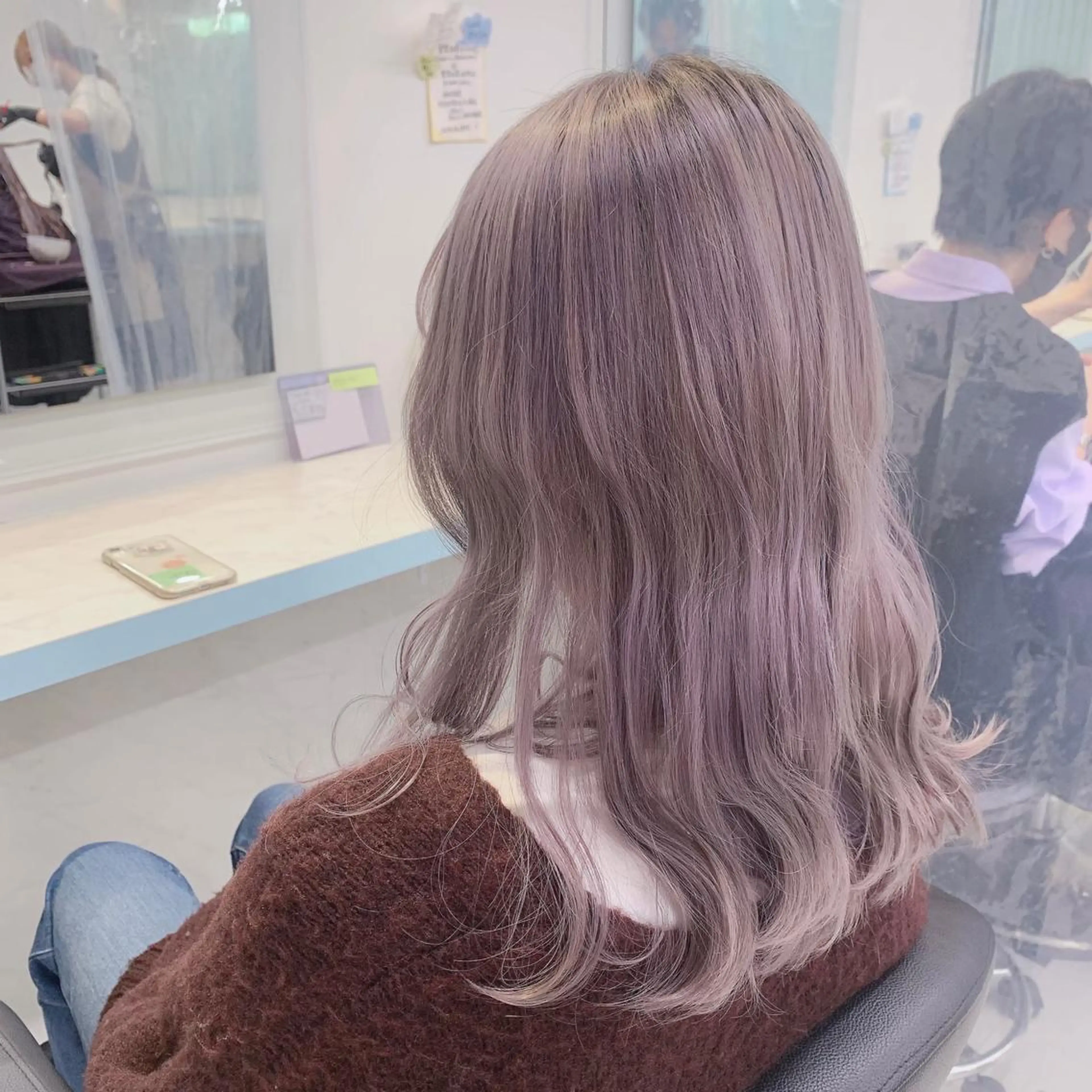 ミディアム カラー 乾かすだけで美髪✨ 髪質改善専門/鈴木遼のヘアスタイル