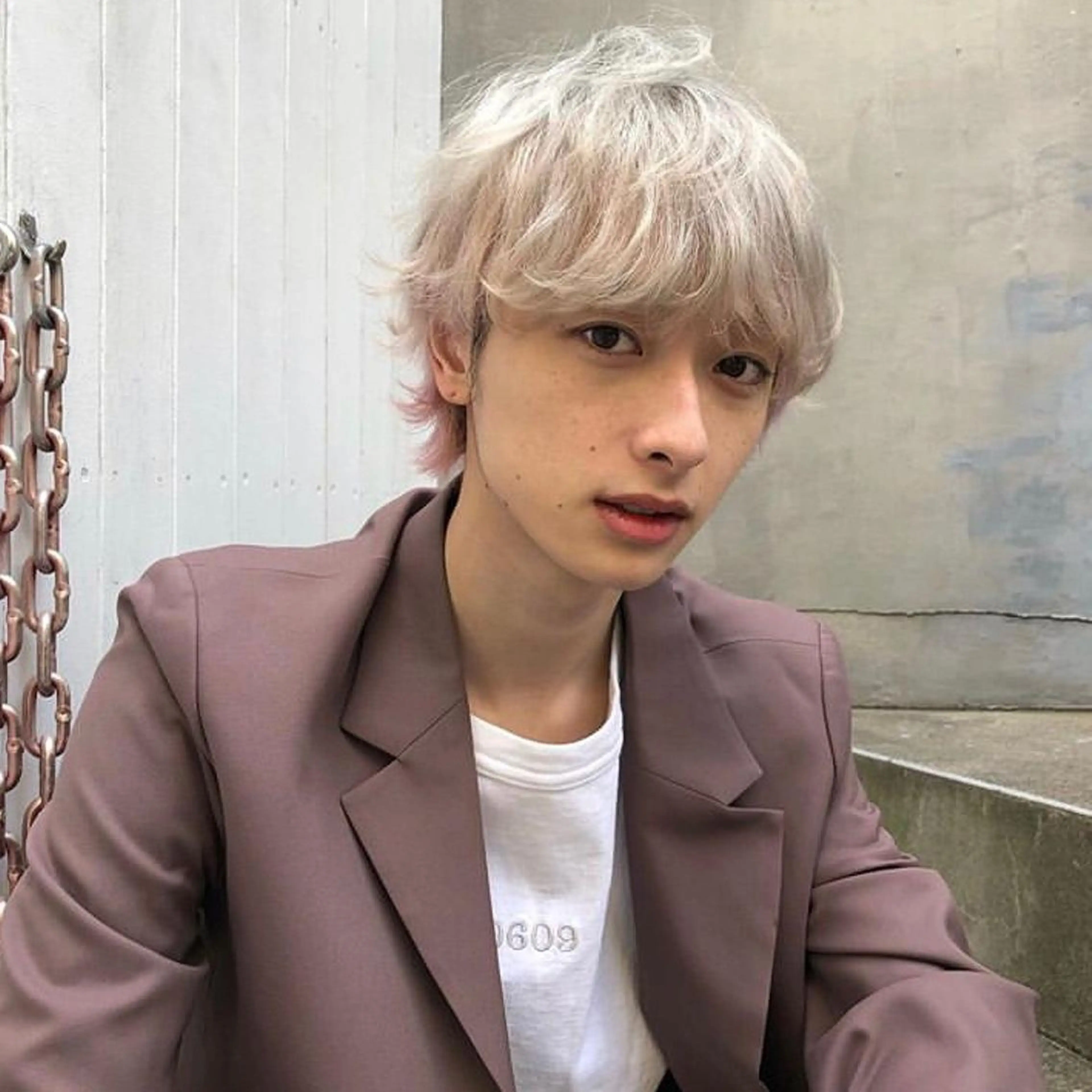 ショート ヘアカラー トリートメント happy  man 🌸クロスパーマ🌸のヘアスタイル