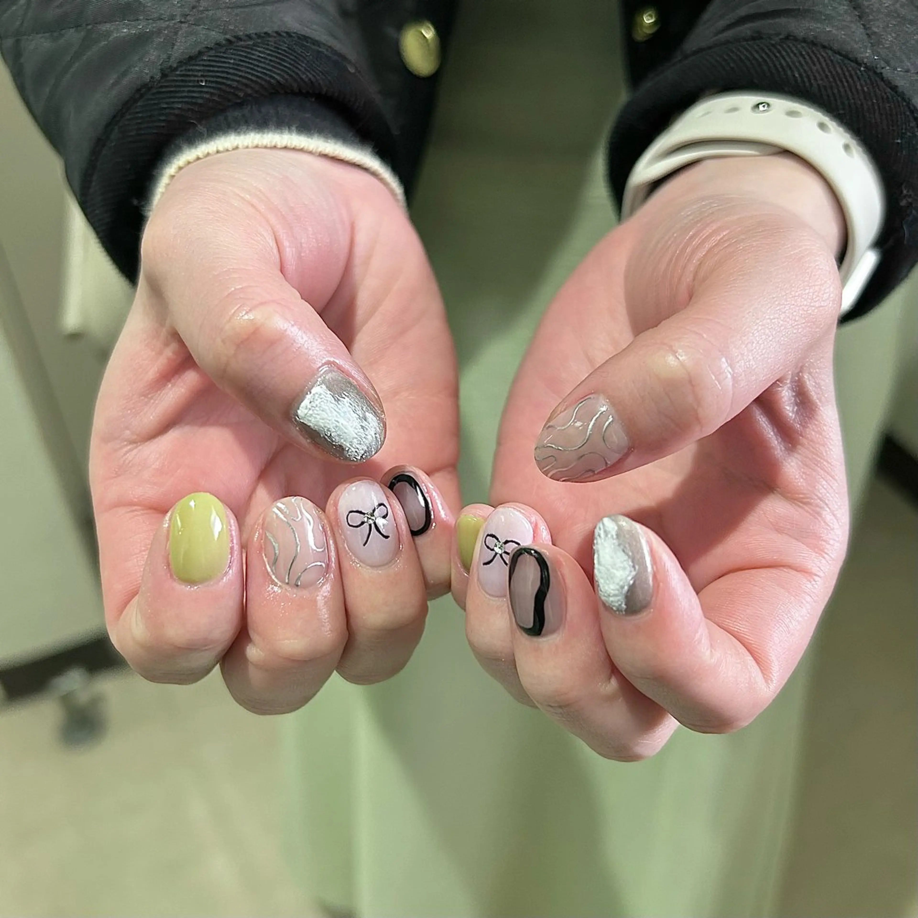 ネイル パラあり！フィルイン 美フォルムのネイルデザイン