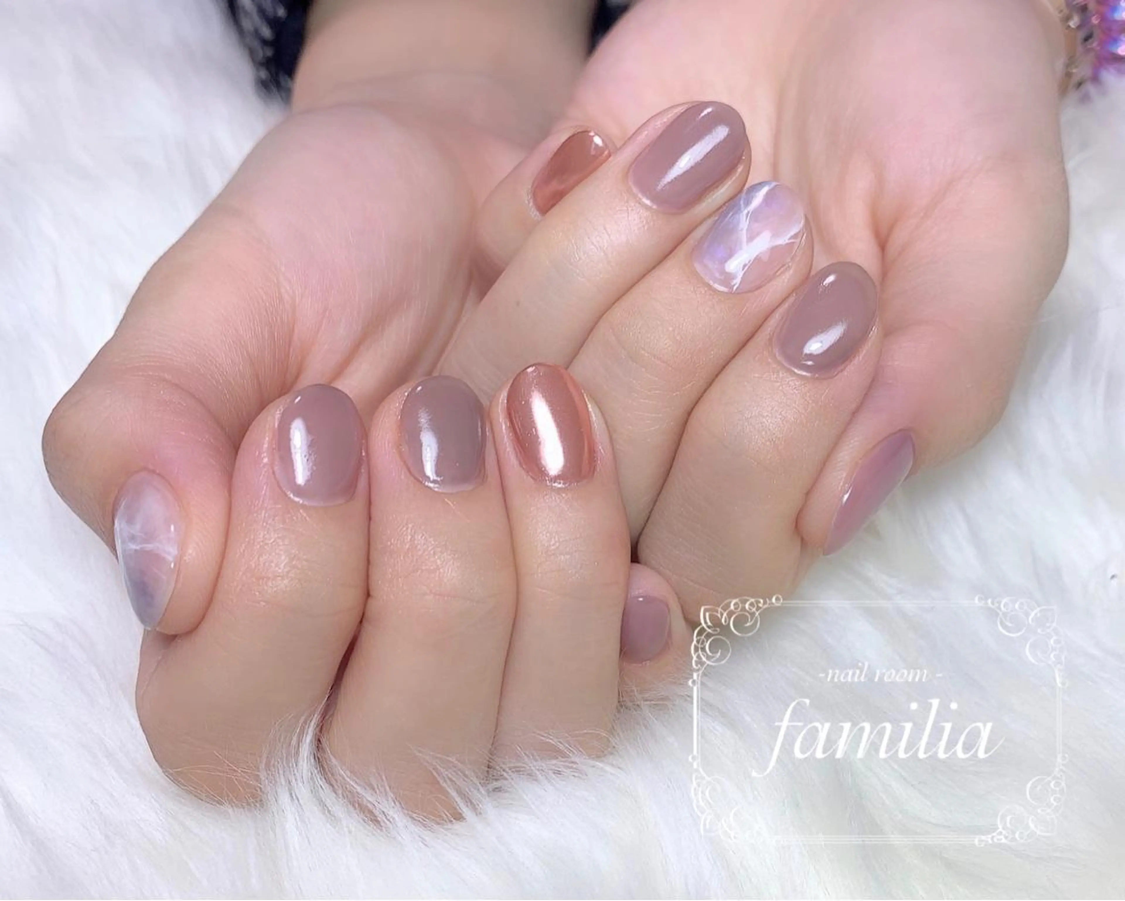 ネイル ピンク -nailroom- familiaのネイルデザイン